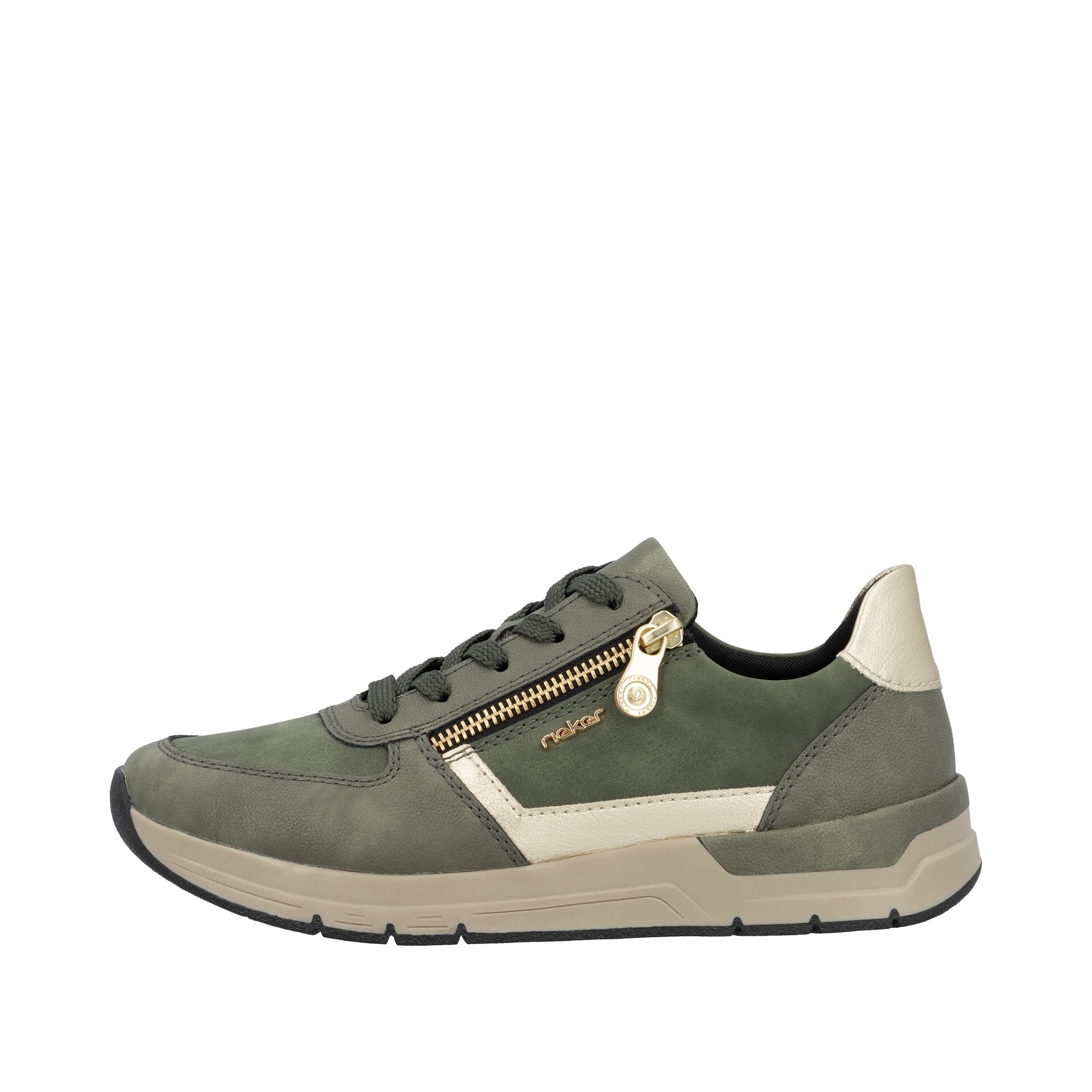 Rieker Sneaker, Freizeitschuh, Schnürschuh, Halbschuh mit modischen Akzenten