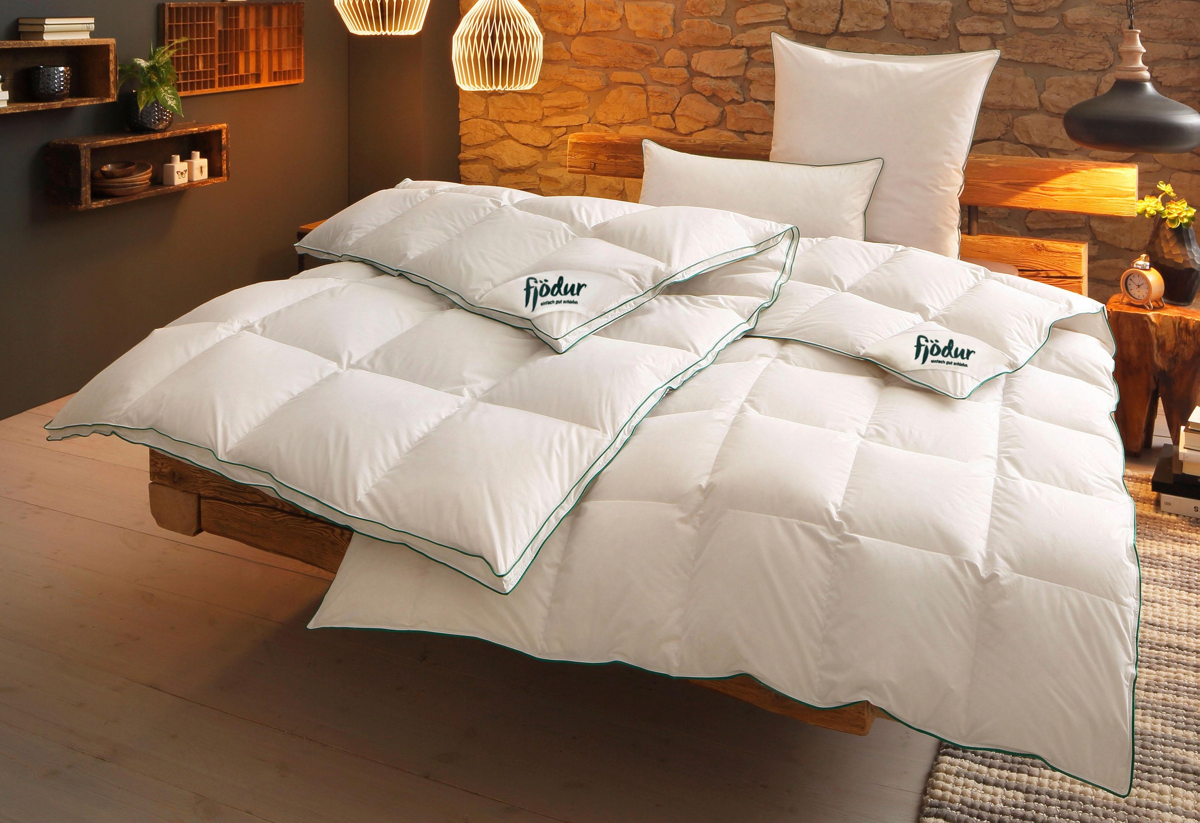 fjödur Daunenbettdecke "Fee, Bettdecke 135x200, 155x220 cm und weitere Größ günstig online kaufen