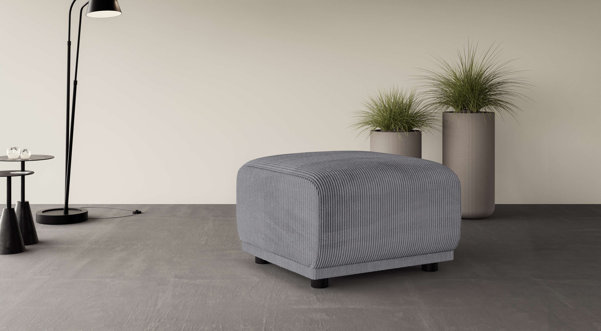 Home affaire Polsterhocker "TAMMO" passend zur Serie, auch in Cord und Bouclé