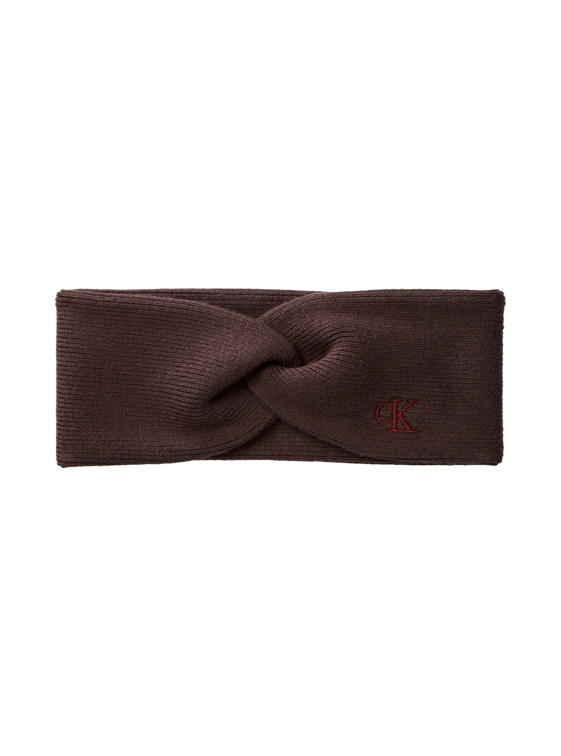 Calvin Klein Stirnband "CK FINE RIB TWIST HEADBAND" aus weichem Strick