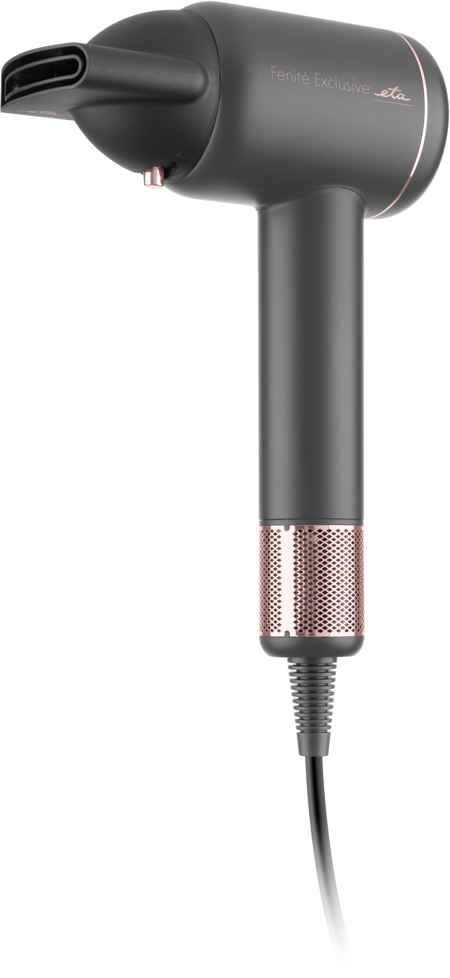 ETA Kinder Haartrockner "Fenité Exclusive ETA932090020", grau, Kunststoff, B:10cm H:28cm T:7,5cm, Haartrockner, OPTI-HEAT CONTROL, NanoMoisture&Care,