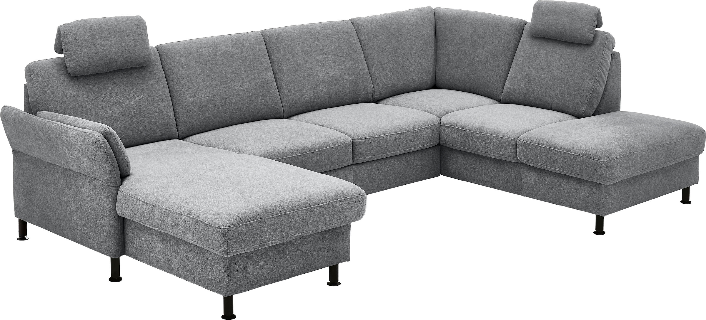 Die PlanBar Wohnlandschaft "ZE-EM18013 U-Form, Breite 305 cm" wahlweise mit Kopfstützen und Liegearmlehne