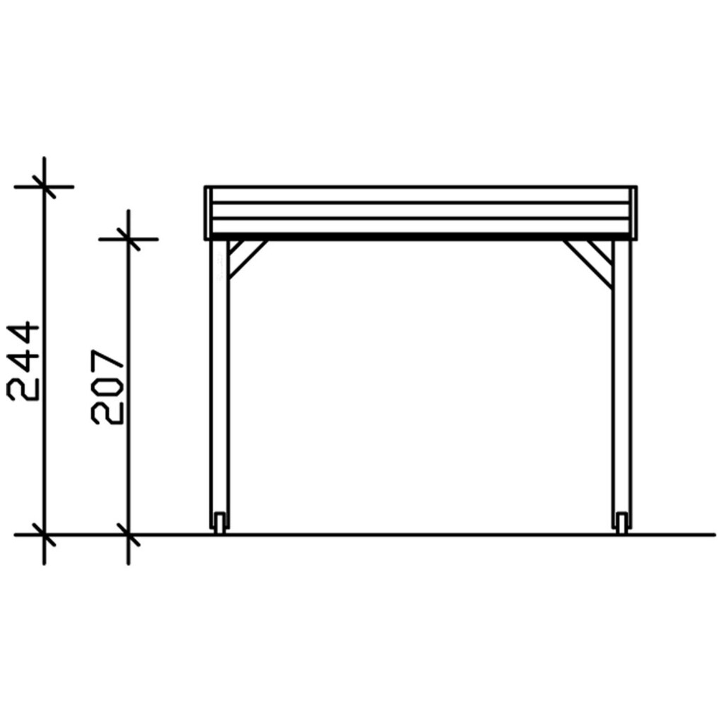 Skanholz Holzpavillon »Toulouse«, BxTxH:302x302x244 cm, inkl. Aufschraubstutzen