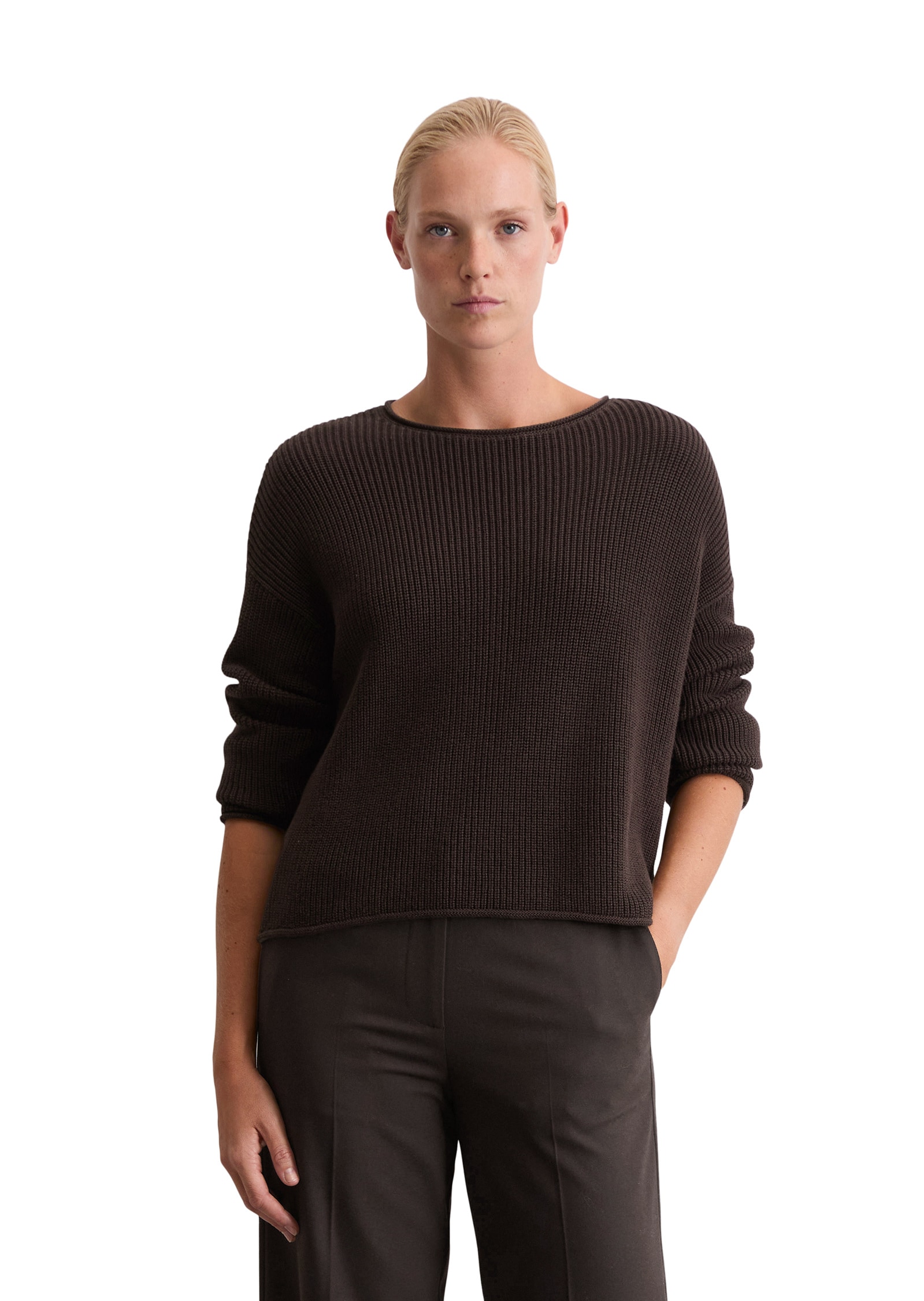 Marc OPolo Strickpullover "aus Heavy-Weight-Organic-Cotton" günstig online kaufen