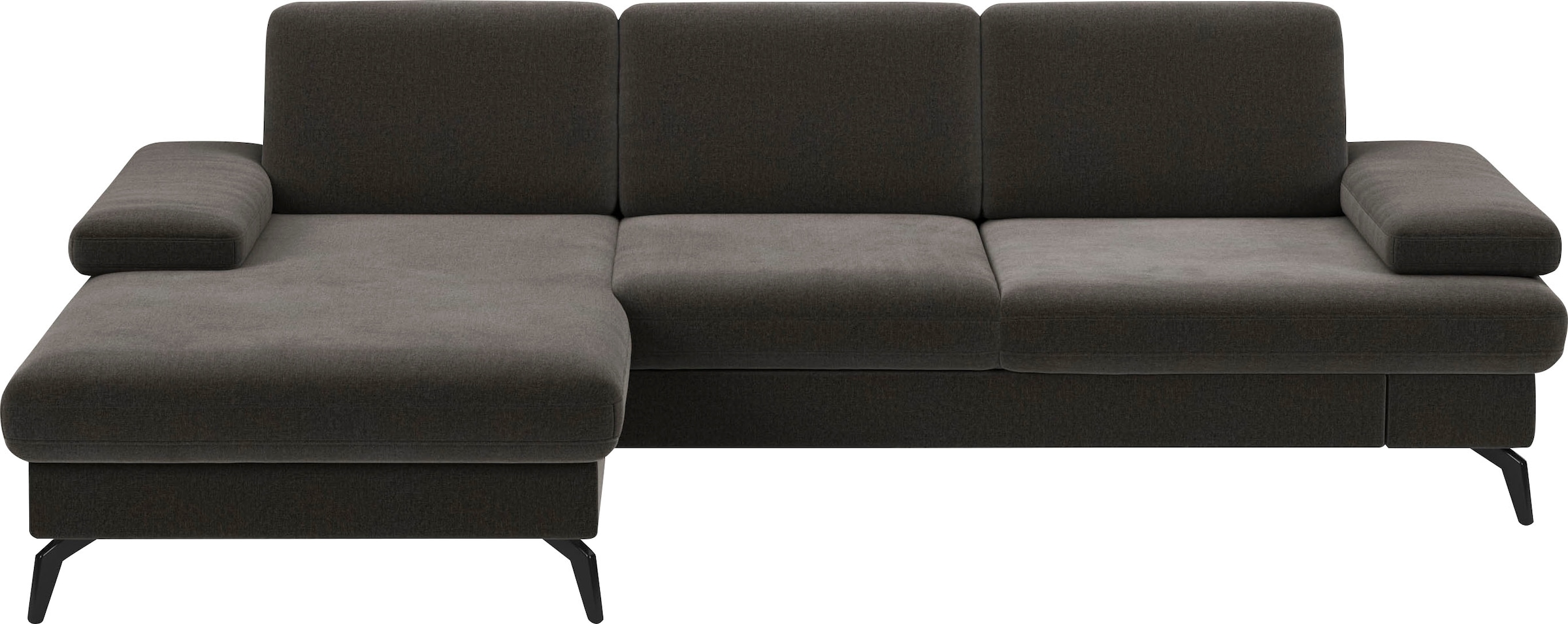 sit&more Ecksofa "Morris L-Form, inkl. Sitztiefenverstellung" wahlweise mit Armteilverstellung, Schlaffunktion & Bettkasten