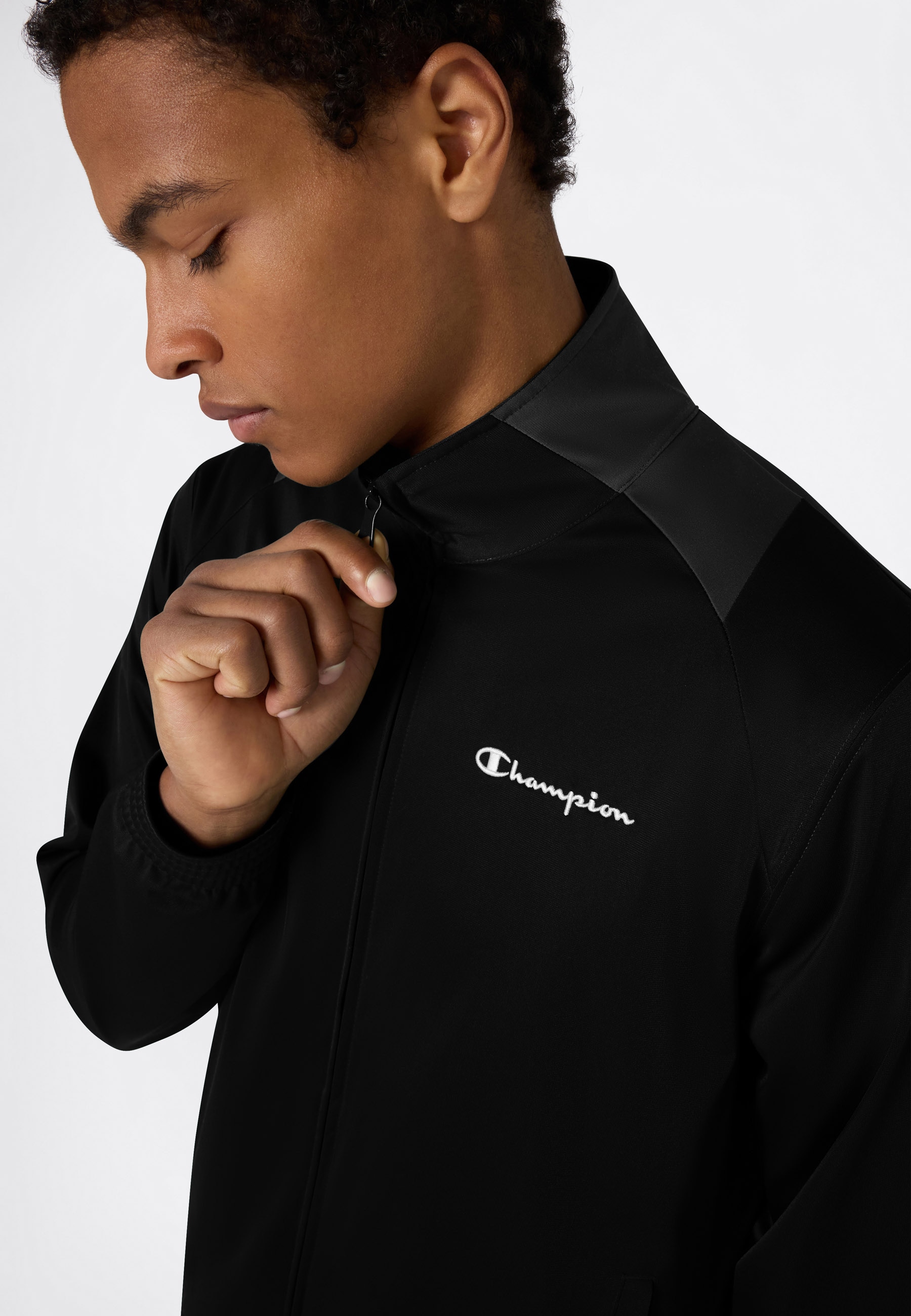 Champion Trainingsanzug »PolyWarpKnit Tracksuit« 2 tlg. sportlicher Stil, komfortable Passform, für Aktivitäten und Freizeit