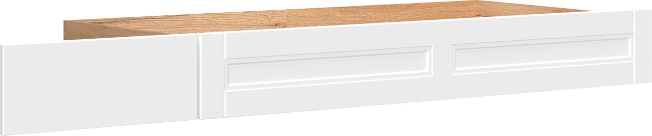 Bettschubkasten OTTO HOME, B:188cm H:20cm T:72cm, weiß, Holzwerkstoff, MDF, Schubladen, "Tara", für Tara Betten, auf Rollen