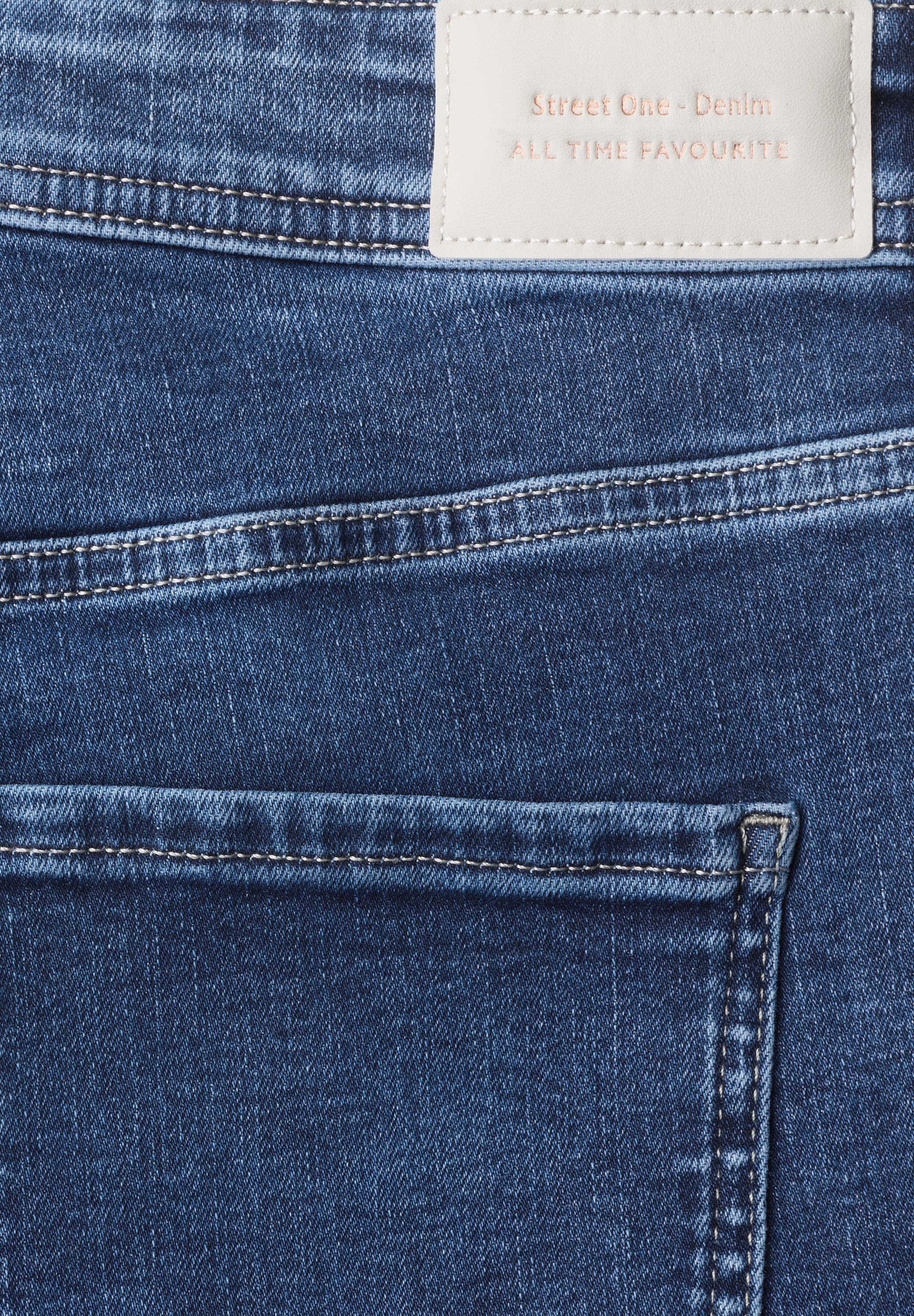 STREET ONE Bootcut-Jeans »Style Blaire« mit Stretch / Slim Fit