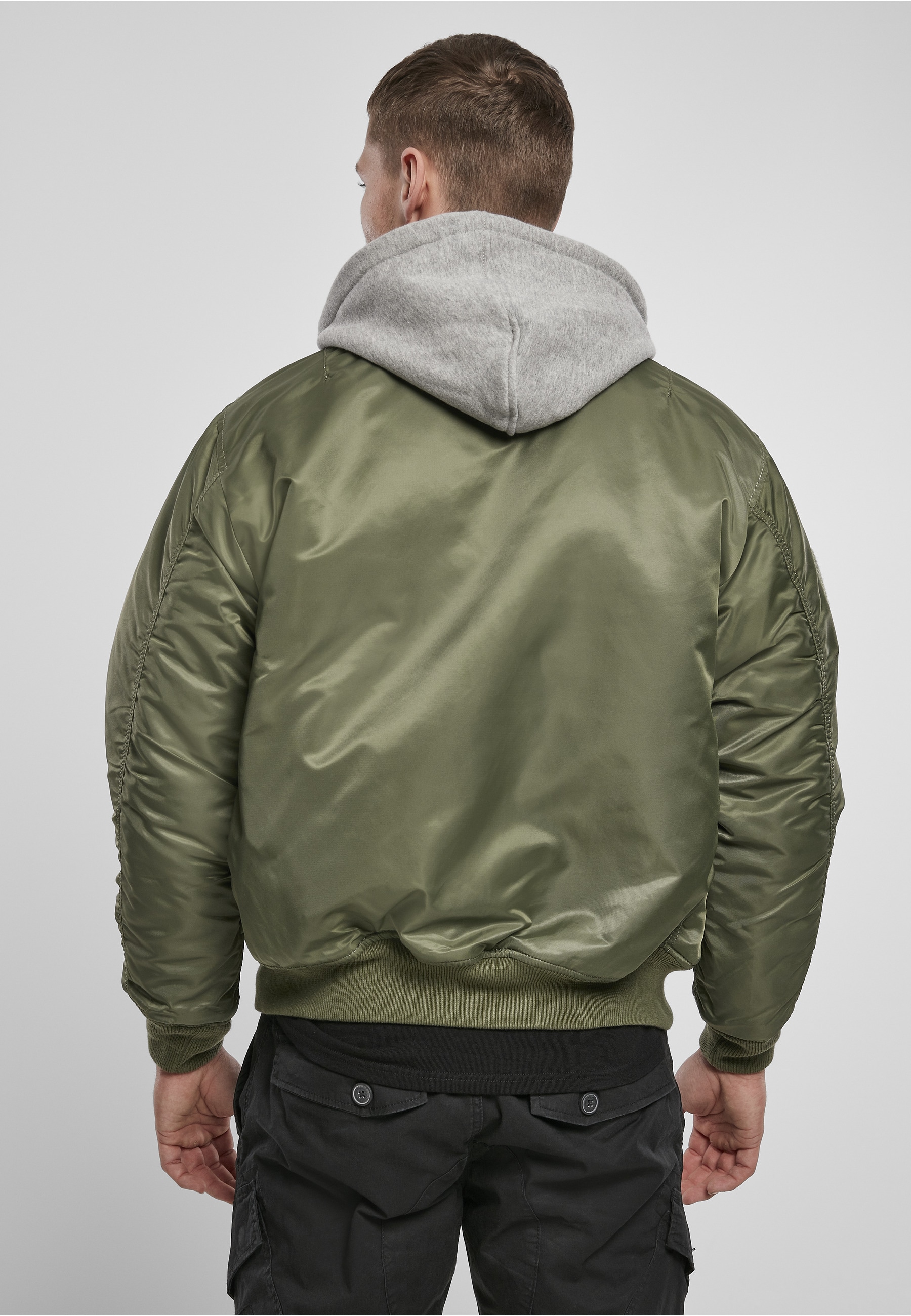 Brandit Anorak »Brandit Herren Hooded MA1 Bomber Jacket« 1 Stk. tlg. mit Kapuze