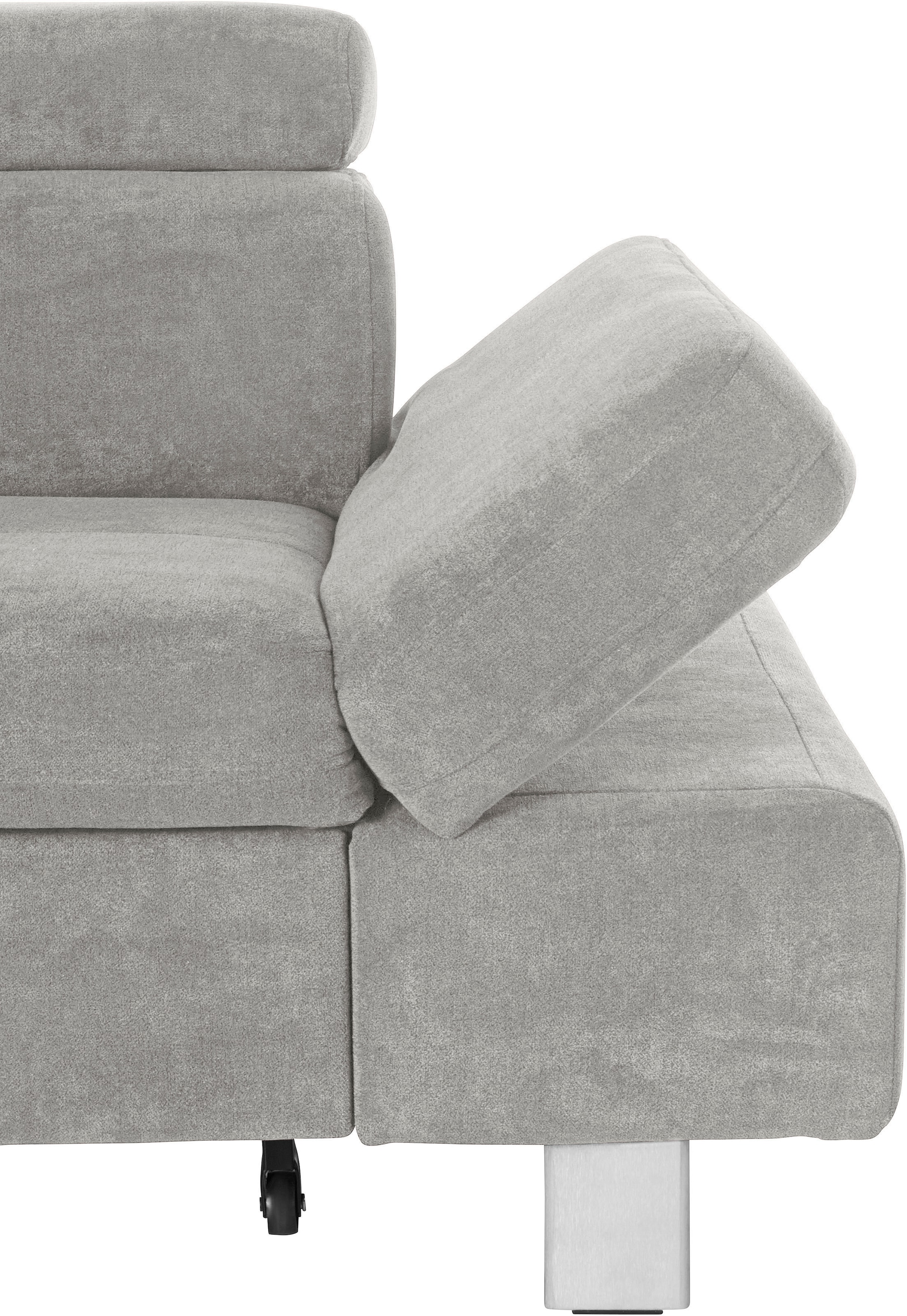 exxpo - sofa fashion Ecksofa Fiji, L-Form, mit Kopf- bzw. Rückenverstellung günstig online kaufen