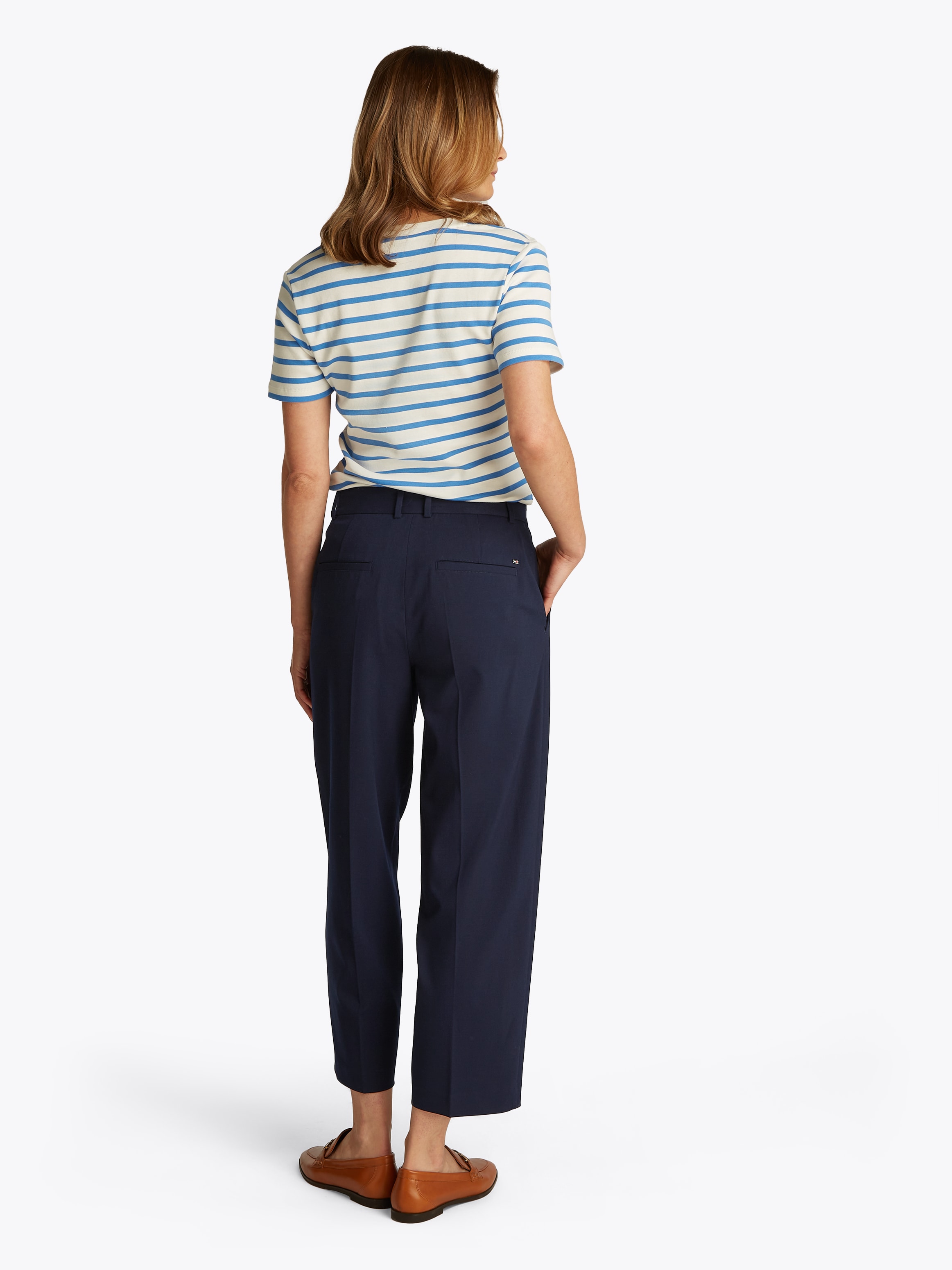 Tommy Hilfiger Webhose »Low Normal Waist Bi-Stretch«, Gürtelschlaufe, elastisch, pflegeleicht bügelfrei, Business casual