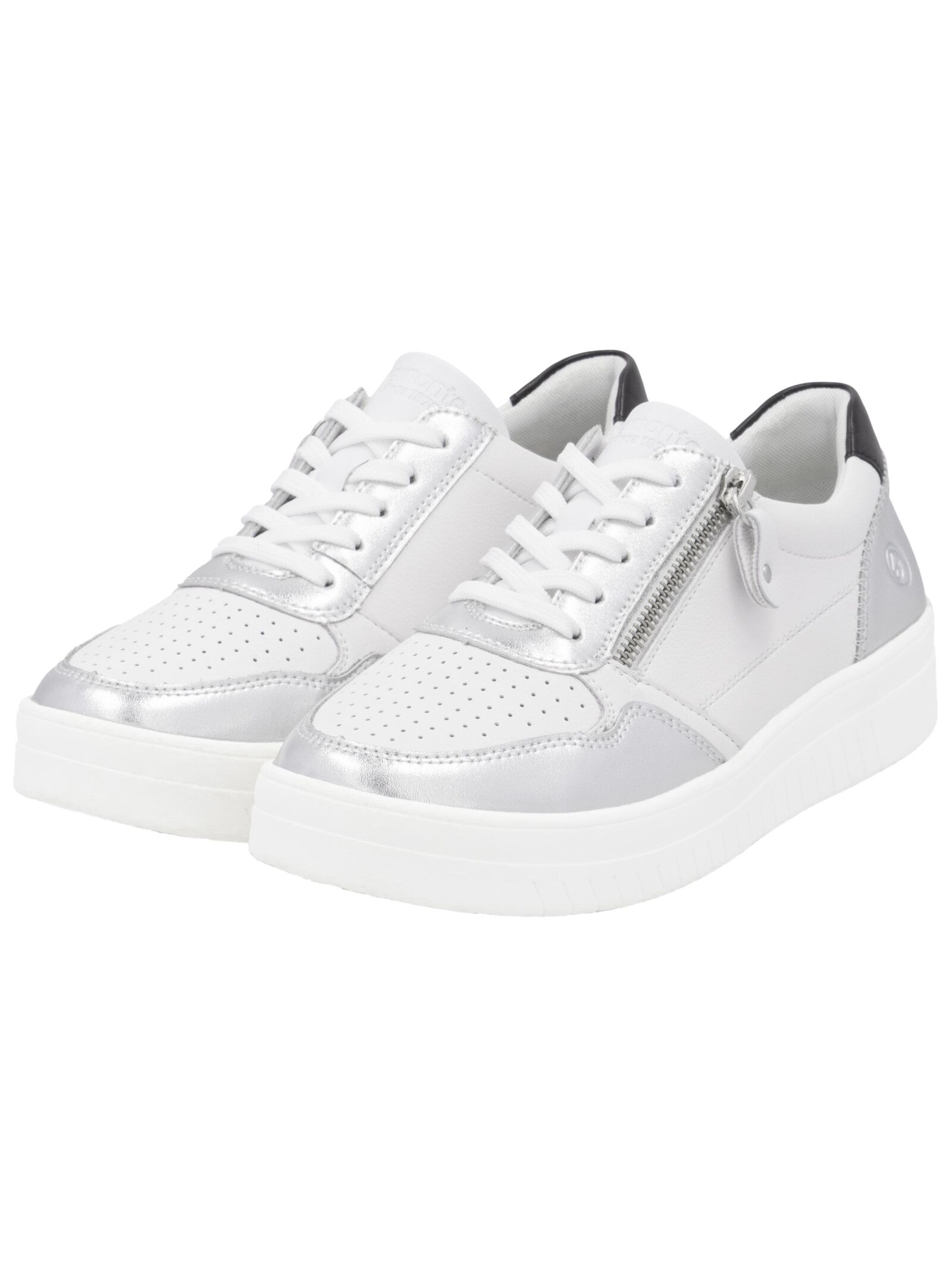 Sneaker REMONTE "Remonte Sneaker Leder", Damen, Gr. 39, weiß, Leder, Schuhe Sneaker 10