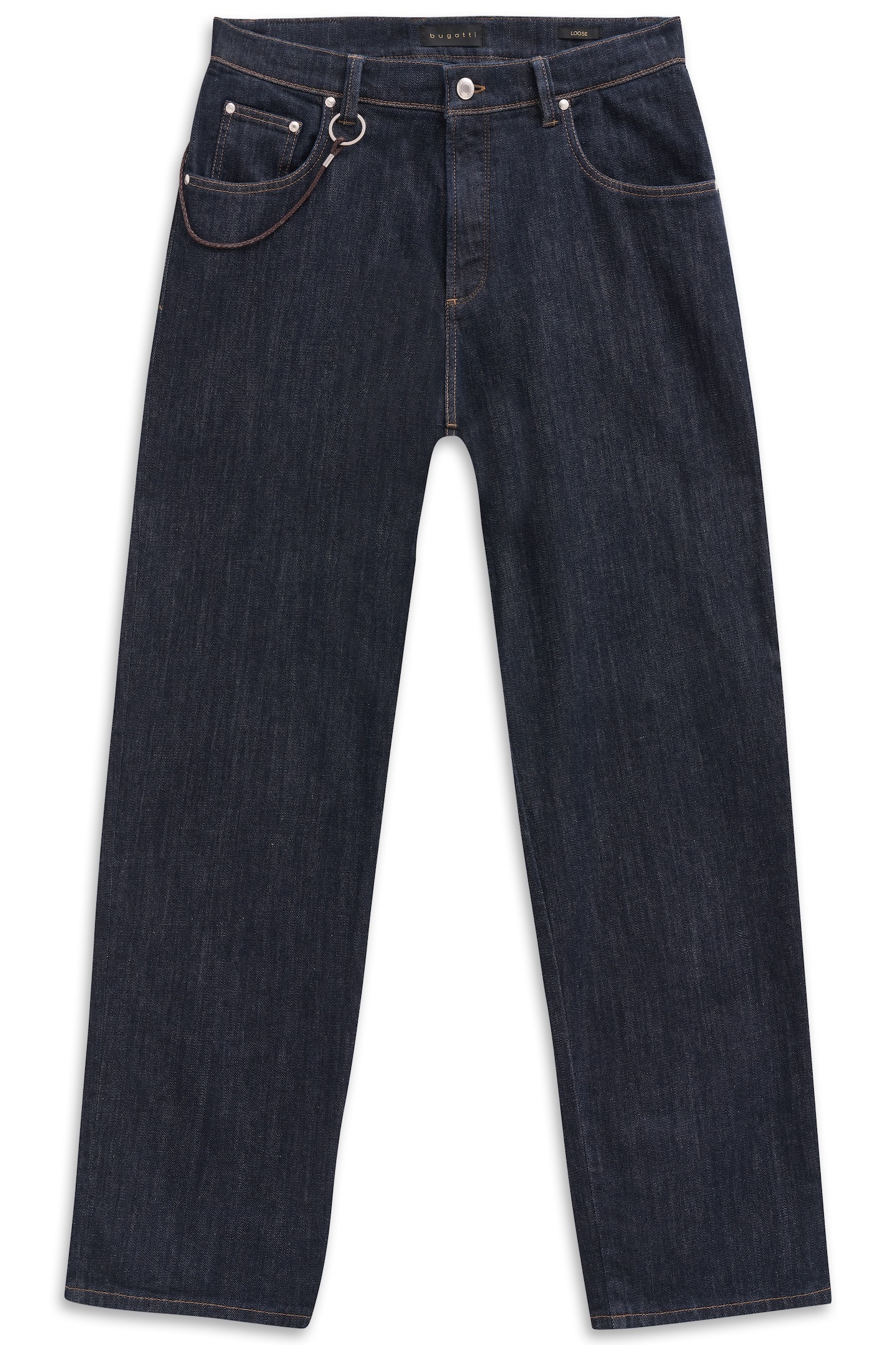 bugatti 5-Pocket-Jeans »Loose Fit«, aus Luxury Raw Denim mit Stretch