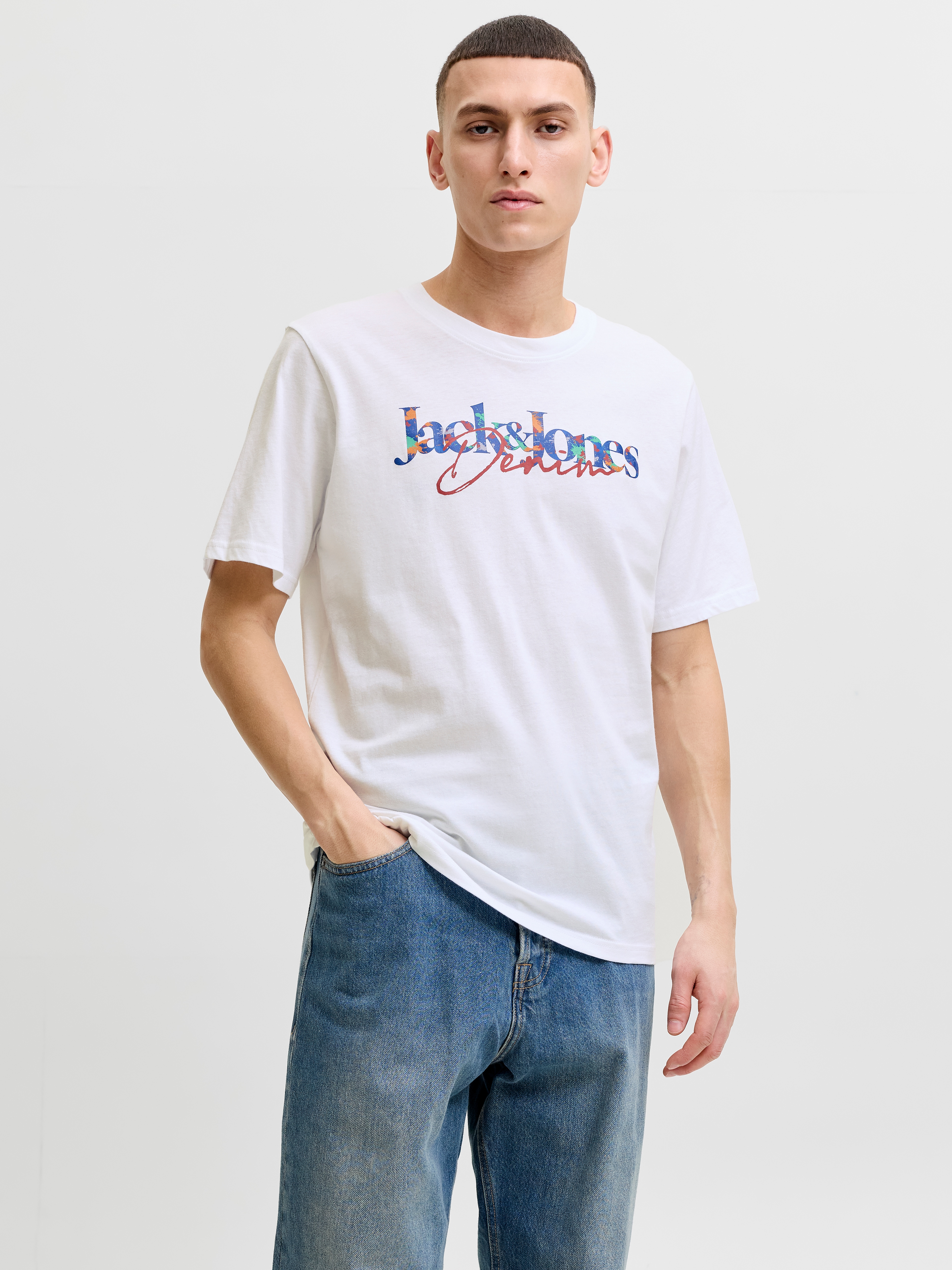 Jack & Jones Rundhalsshirt "JJTOM TEE SS CREW NECK SN" Baumwolle, regular fit
