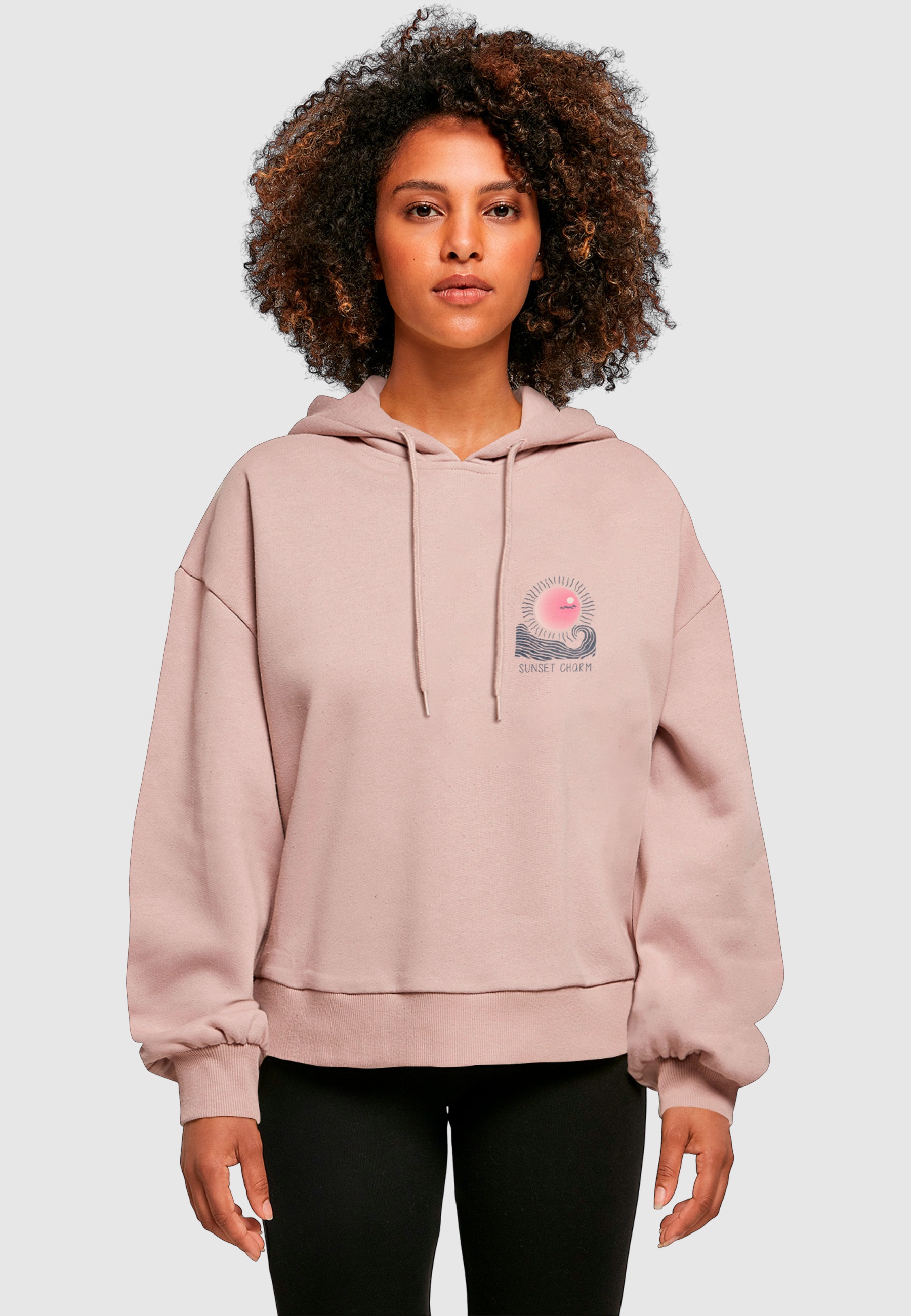 Merchcode Kapuzenpullover »Merchcode Ladies Sunset Charm Oversized Hoody« 1