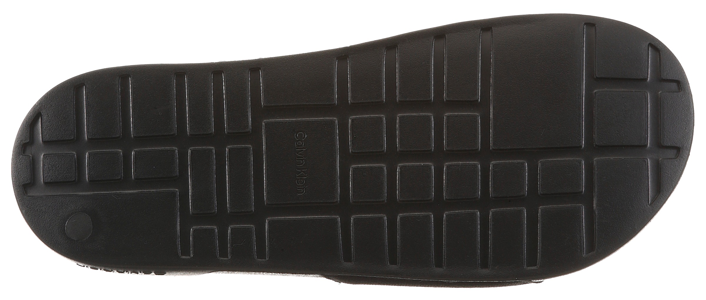 Pantolette CALVIN KLEIN "ESS SLIDE CV WN", Herren, Gr. 38, schwarz, Baumwolle, Textil, Basic, Schuhe Pantolette, Sommerschuh, Poolslides, Pantolette, Strandschuh mit Logoschriftzug 2