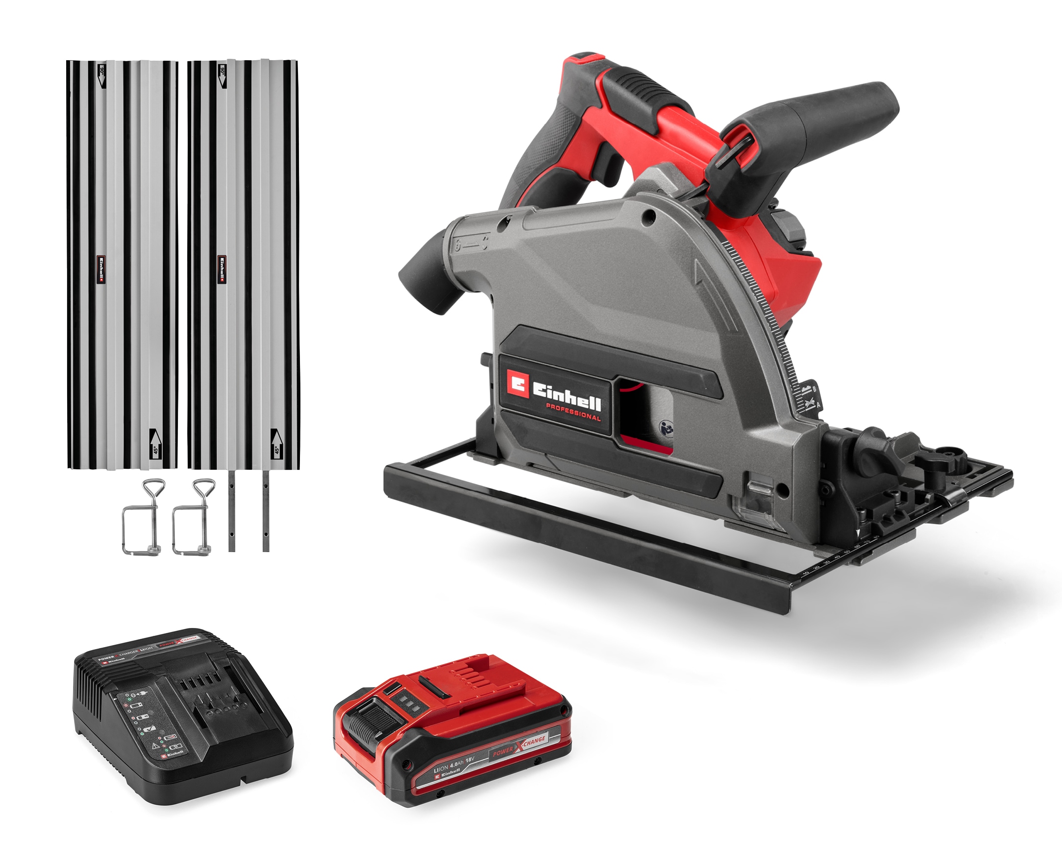Einhell Akku-Tauchsäge "PROFESSIONAL TP-PS 18/165 Li BL (1x4,0 Ah)" Inkl. Akku und Ladegerät