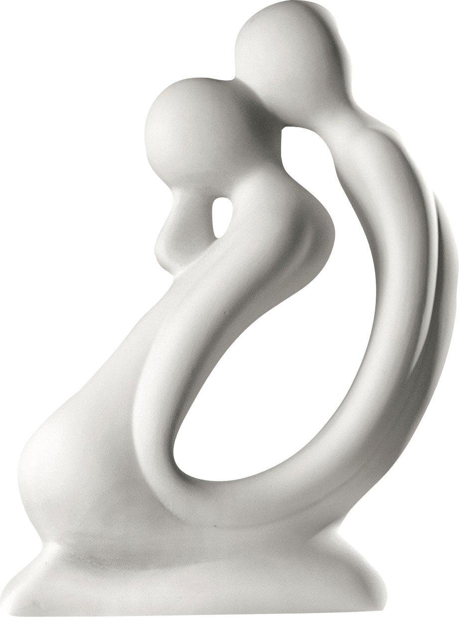 Dekofigur Keramik, BAUR Kuss, handgefertigt, aus cm, | weiß«, Dekoobjekt, GILDE Höhe 42 »Skulptur Wohnzimmer