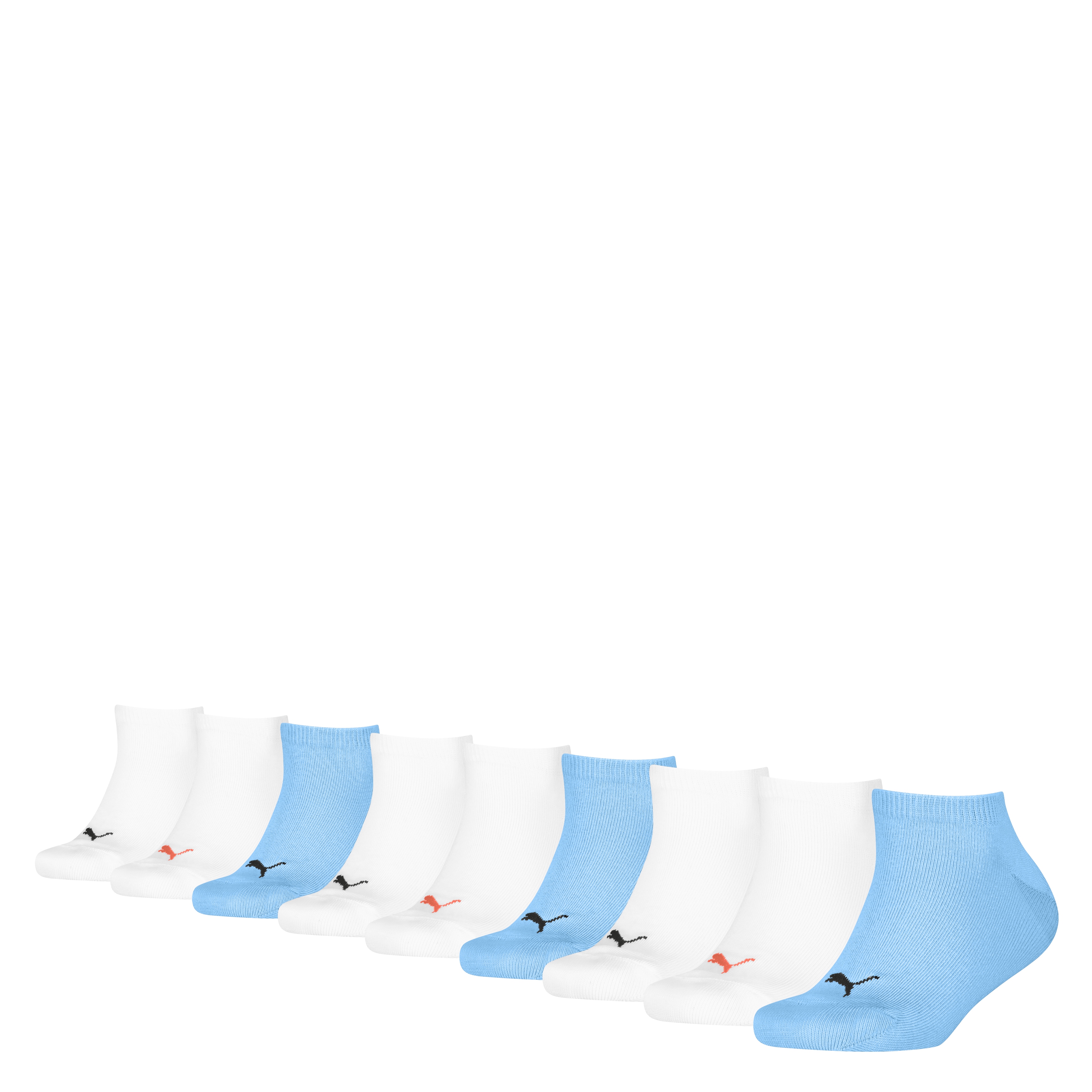 PUMA Kurzsocken "PUMA KIDS PLAIN QUARTER 9P" 9 Paar, mit rutschfestem Bund