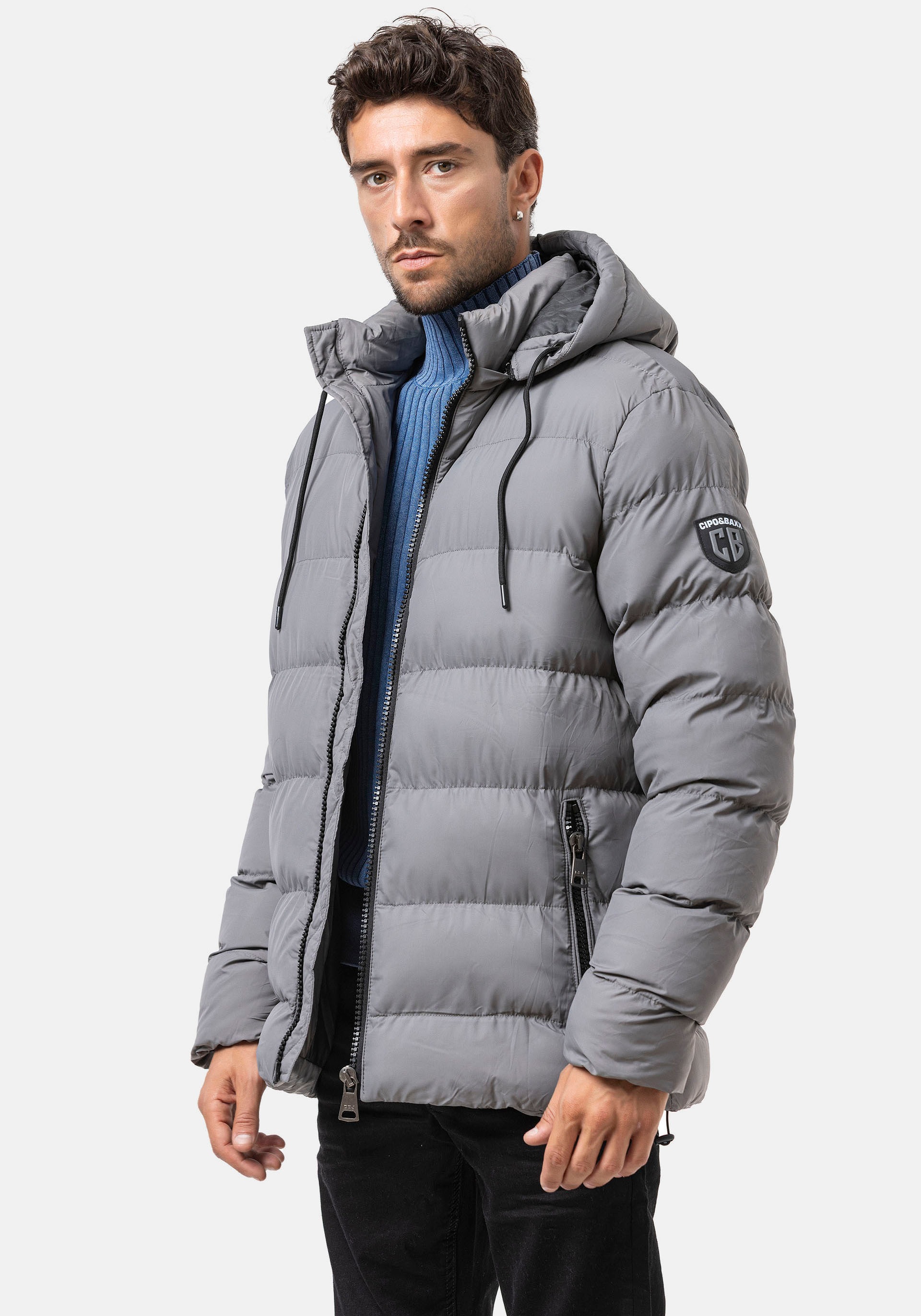 Thumbnail - Cipo & Baxx Steppjacke mit Kapuze