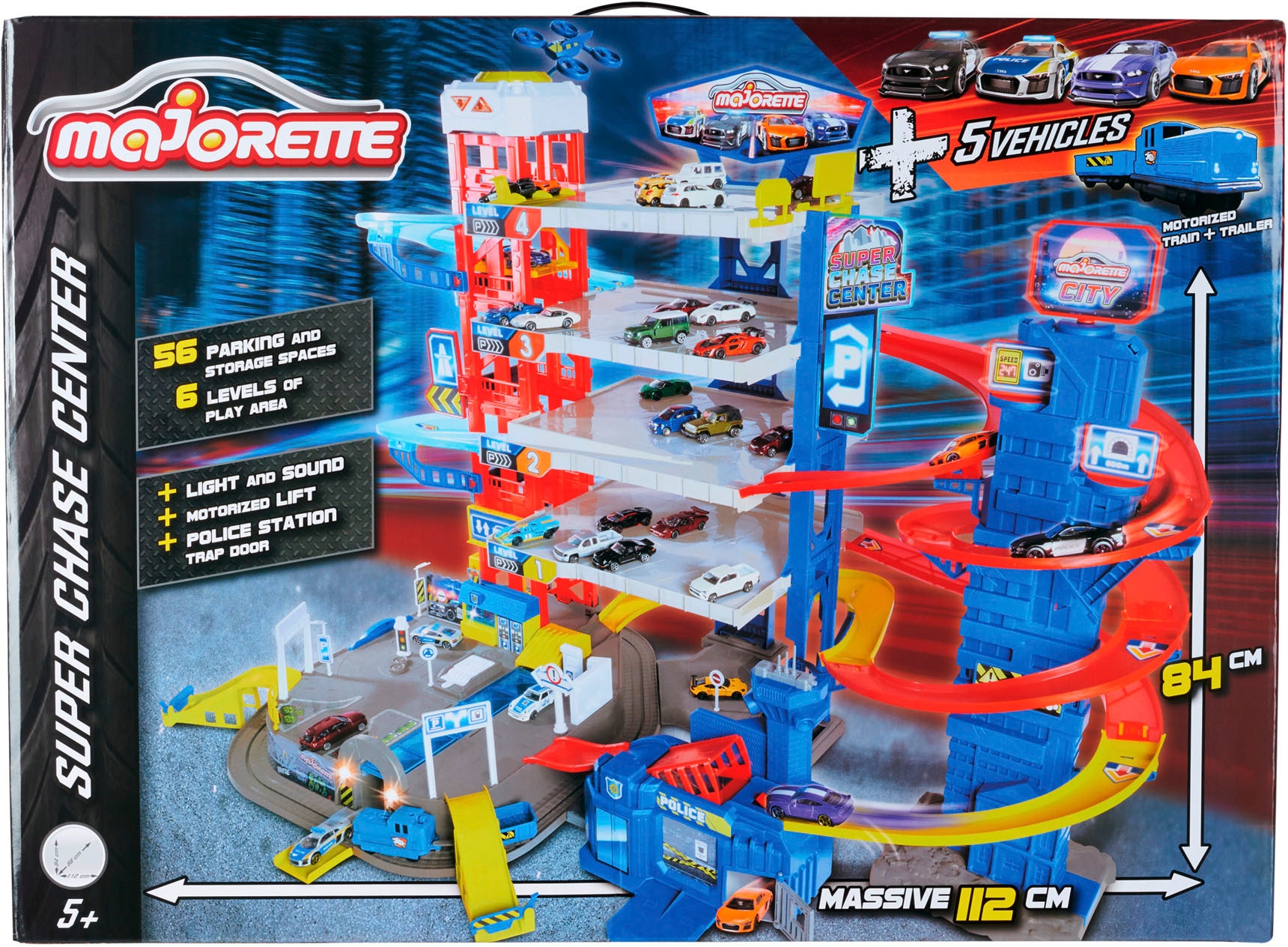 majORETTE Spiel-Parkgarage »Super Chase Center«, mit Licht & Sound