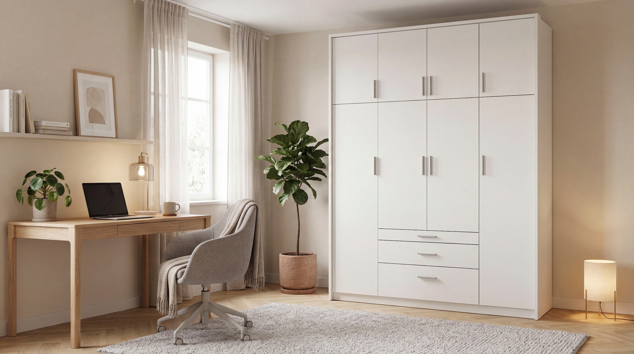 rauch Kleiderschrank »Schrank Drehtürenschrank Garderobe Ankleide Schlafzimmer HILDESHEIM« Breiten: 185/275 cm, Höhe 231 cm,  oberste Schublade mit praktischer Facheinteilung MADE IN GERMANY