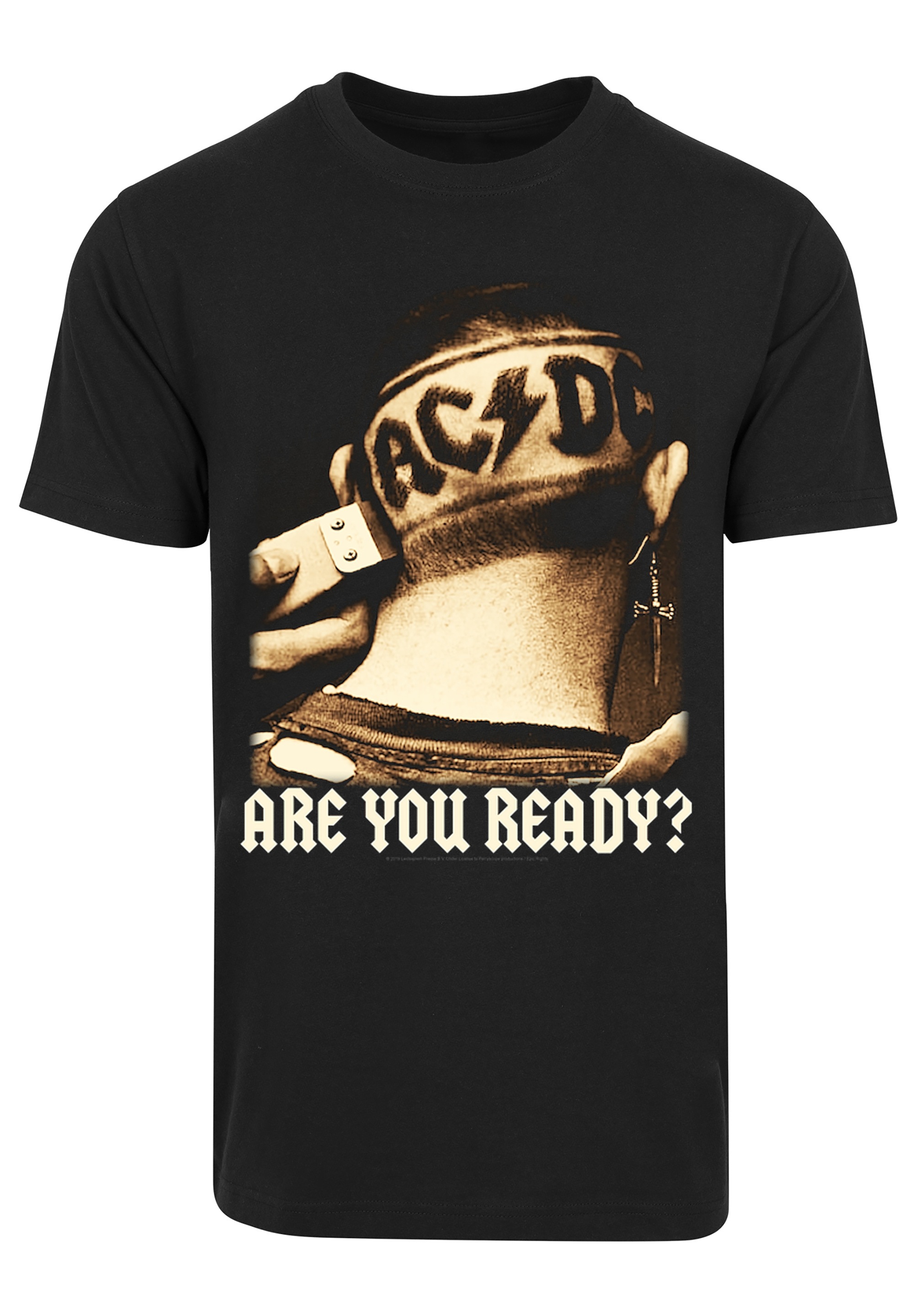 F4NT4STIC T-Shirt »ACDC Are You Ready Hair Shave für Kinder & Herren«, Print