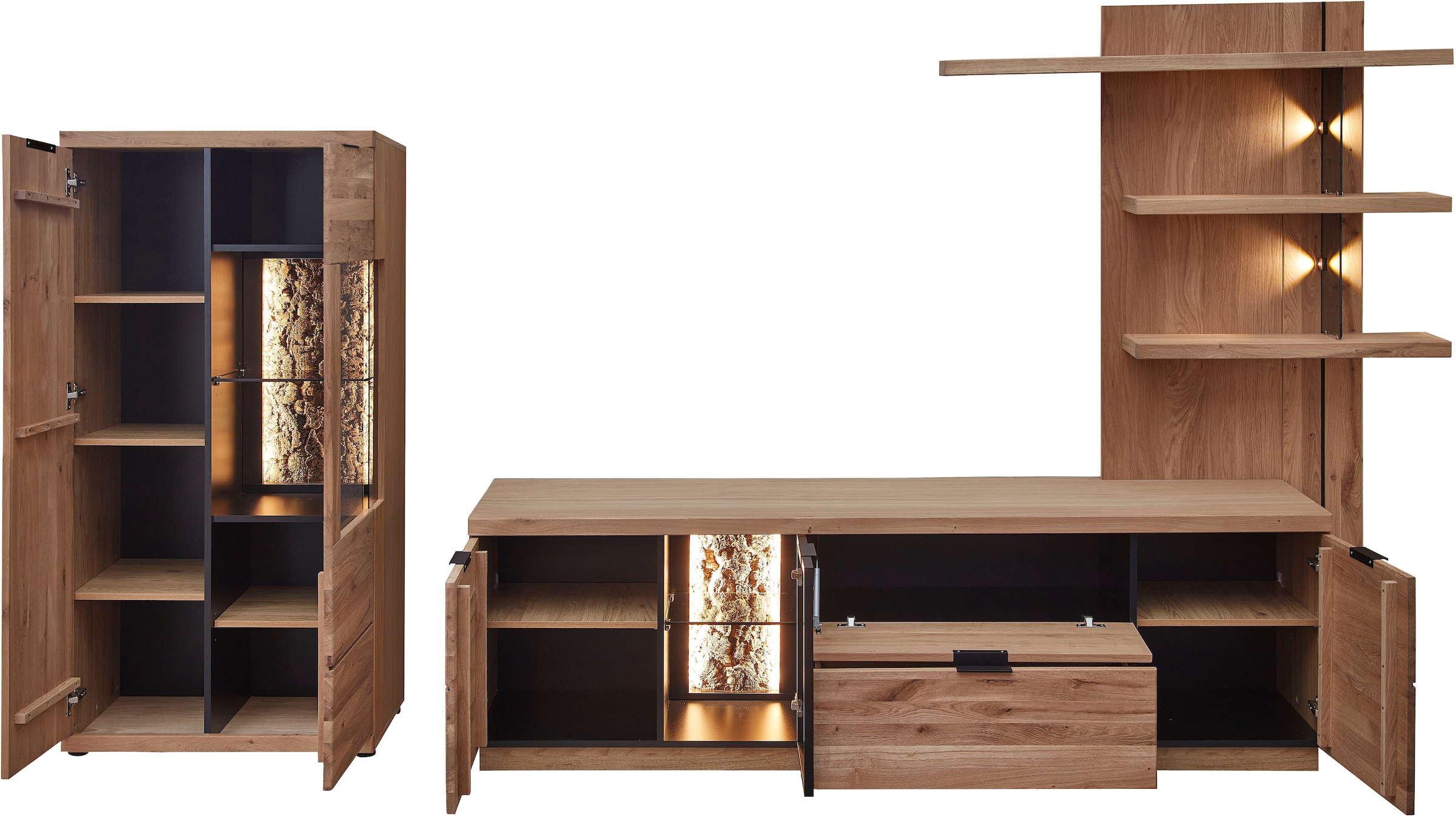 Innostyle Wohnwand »Donna Wohnwand, 324x180x50 (BxHxT)« 3 Stk. tlg.