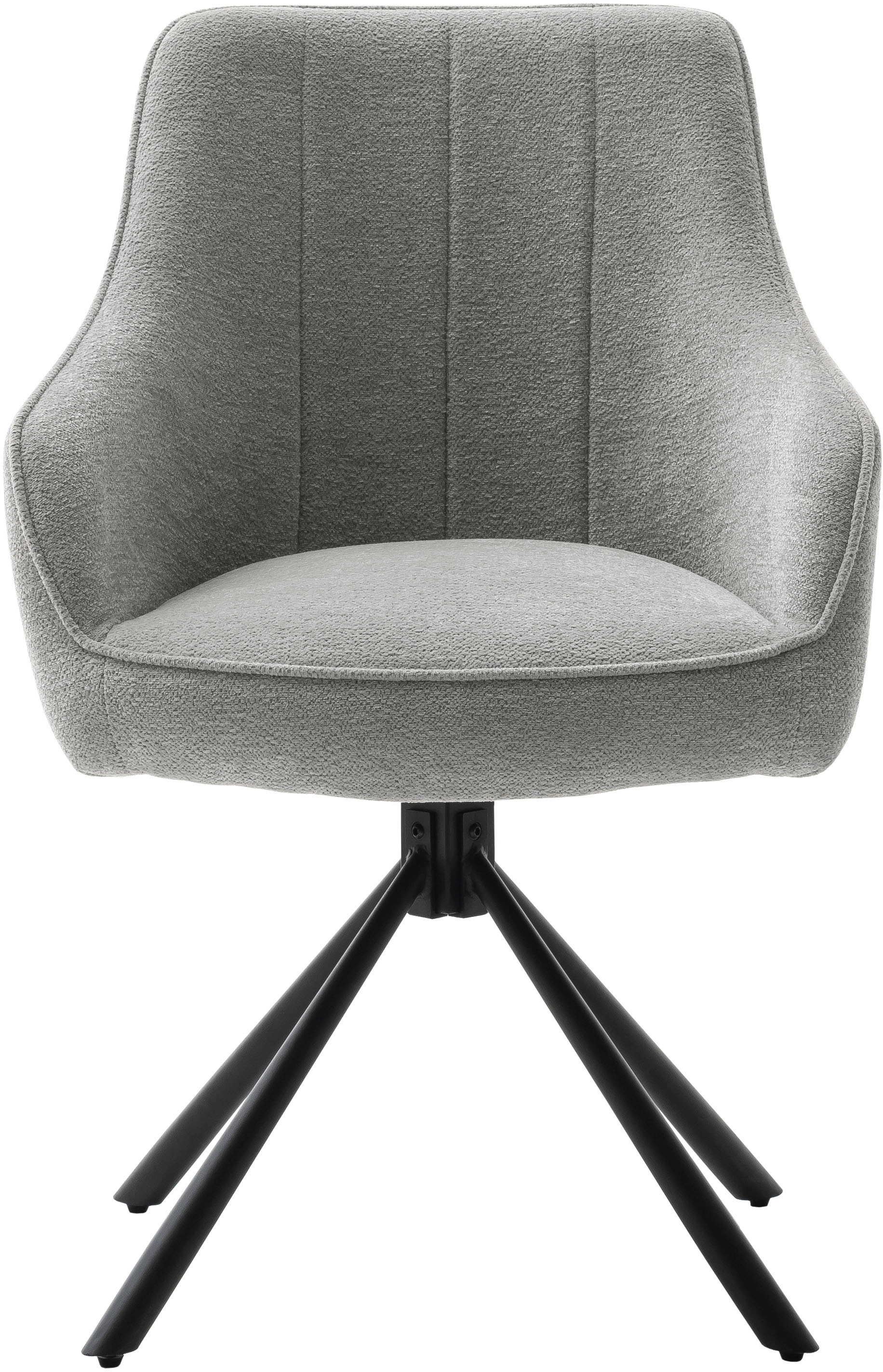 MCA furniture Esszimmerstuhl »KASAMA«, Strukturstoff, (2er-Set), 180° drehbar, Belastbarkeit120 kg, Sitzhöhe ca. 51 cm