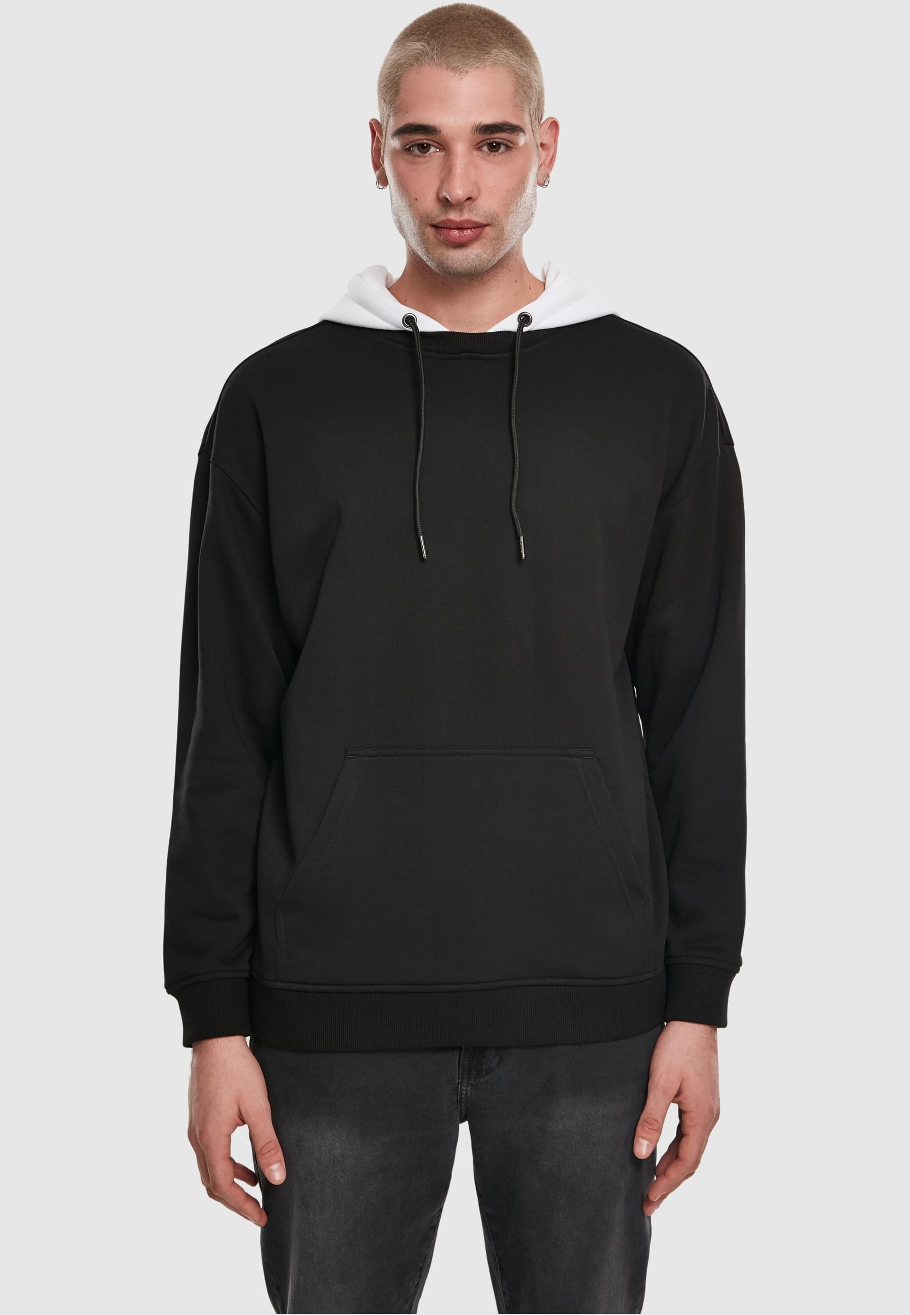 URBAN CLASSICS Rundhalspullover »Urban Classics Herren Oversized Hooded Crew«, (1 tlg.)