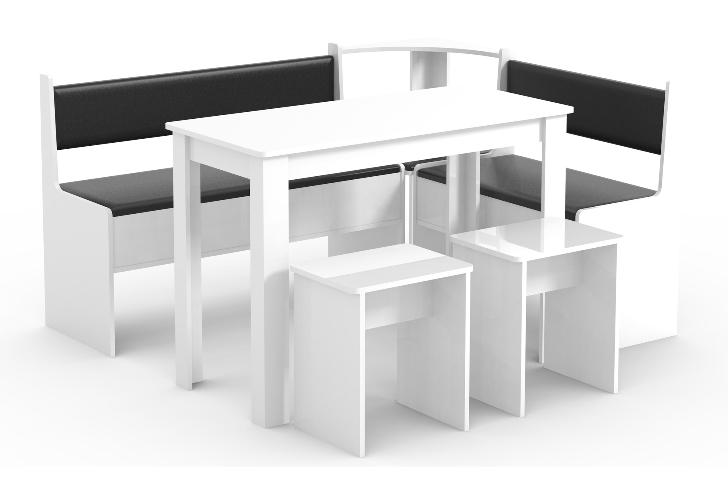 VCM Essgruppe »VCM Eckbankgruppe Sitzgruppe Esszimmergruppe Bank Tisch Hocker Esal Maxi«, (6 tlg., Esal)