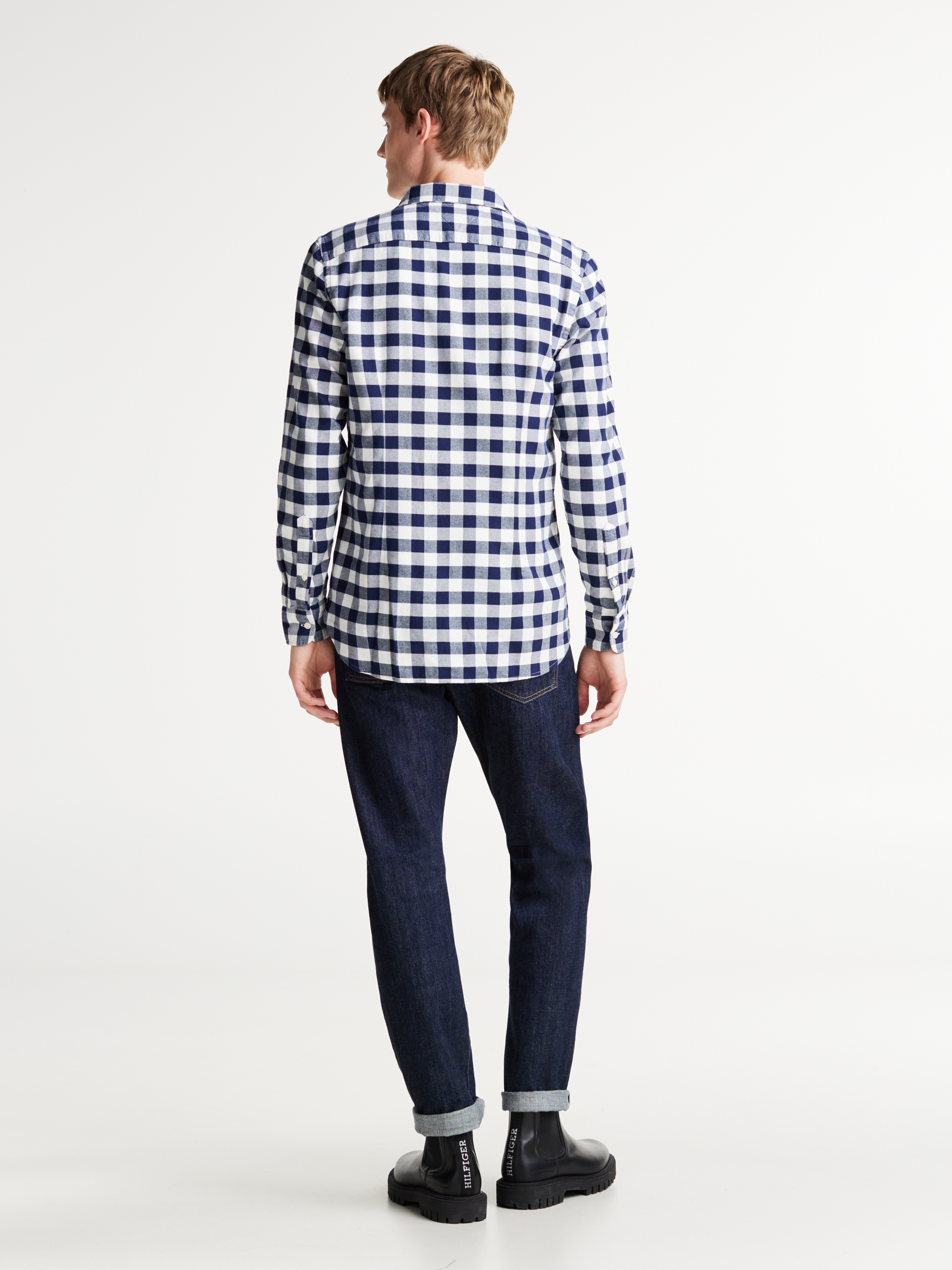 Tommy Hilfiger Langarmhemd »BRUSHED GINGHAM SF SHIRT«, modisch kariert