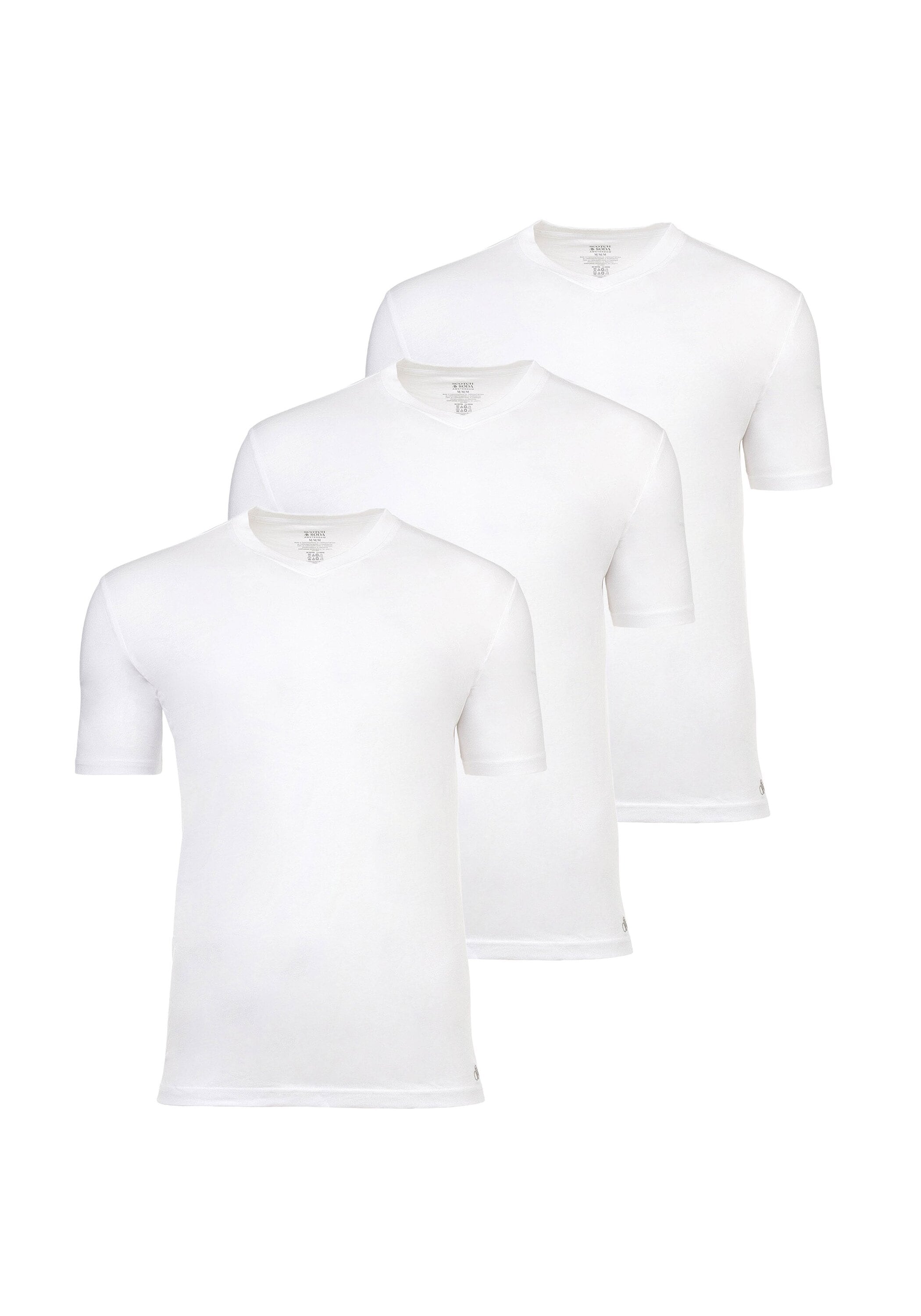 Scotch & Soda T-Shirt "T-Shirt Ultra Soft V-Neck Tee 3er Pack" 3
