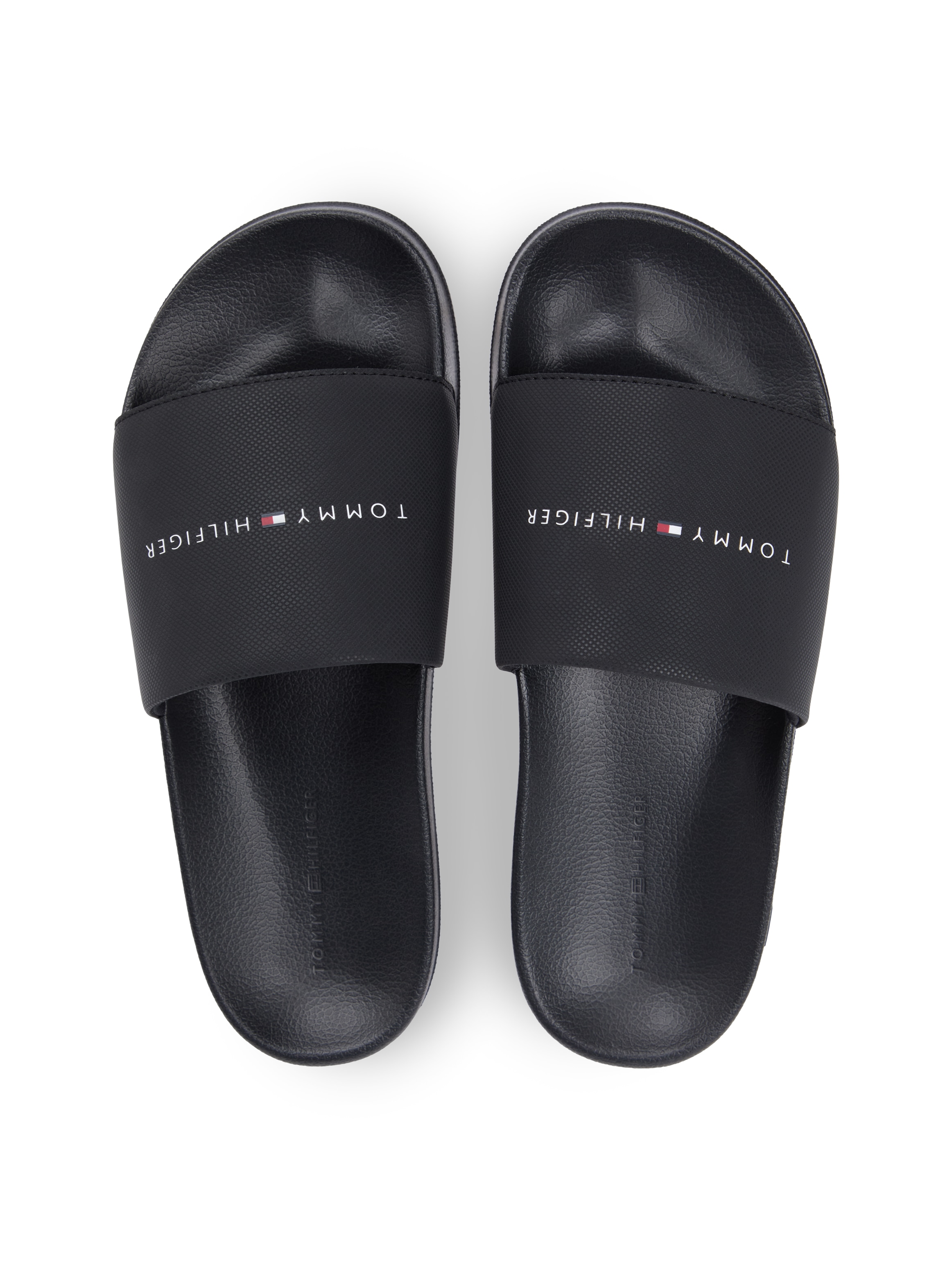 Tommy Hilfiger Badepantolette »CORE TOMMY HILFIGER POOL SLIDE«  Sommerschuh, Pool Slides, Flat mit Logoschriftzug