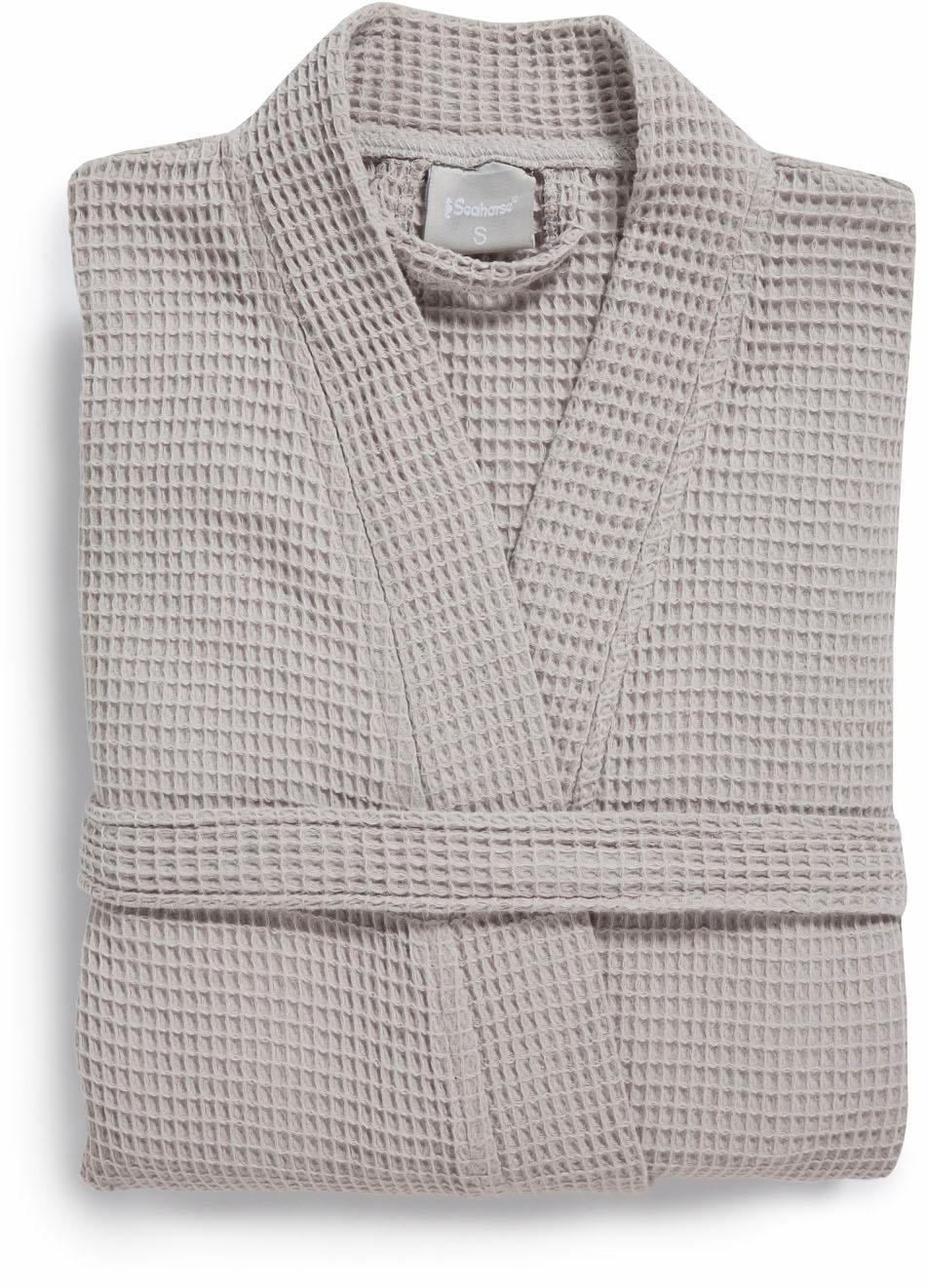 Seahorse Unisex-Bademantel »Waffle«, (1 St.), mit Gürtel