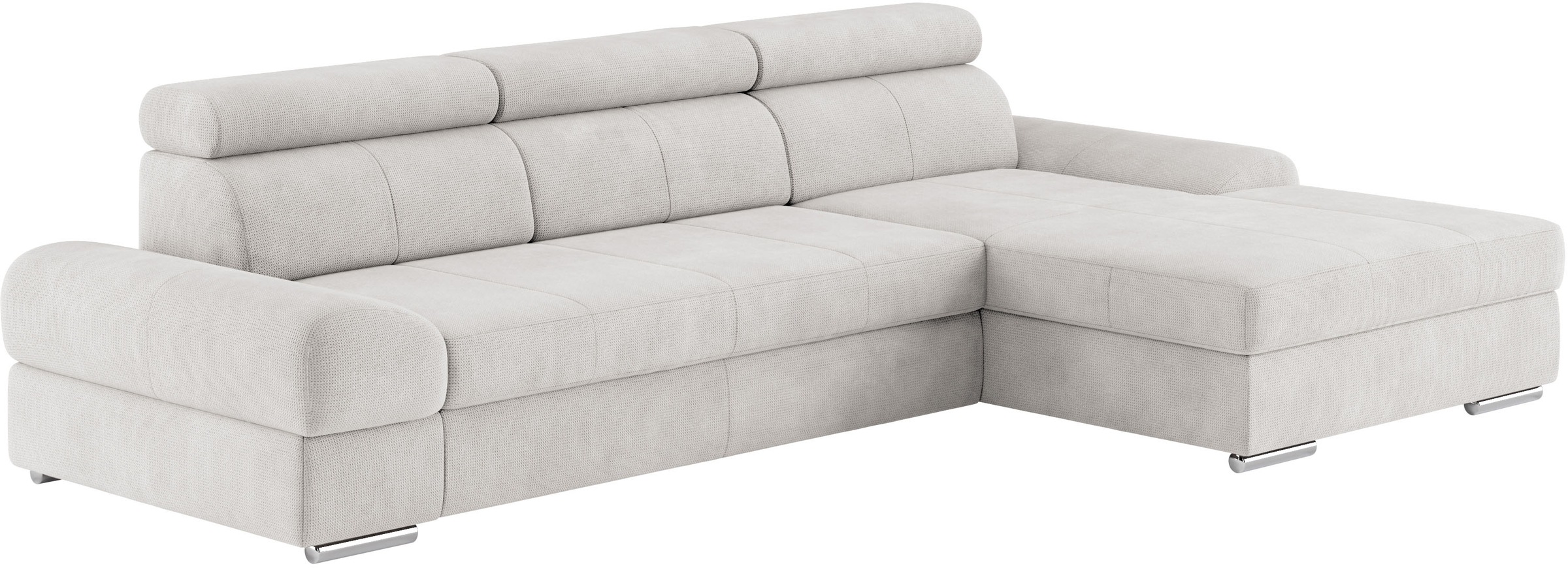 sit&more Ecksofa »Broadway L-Form«, inklusive Kopfteilverstellung, wahlweise mit Bettfunktion