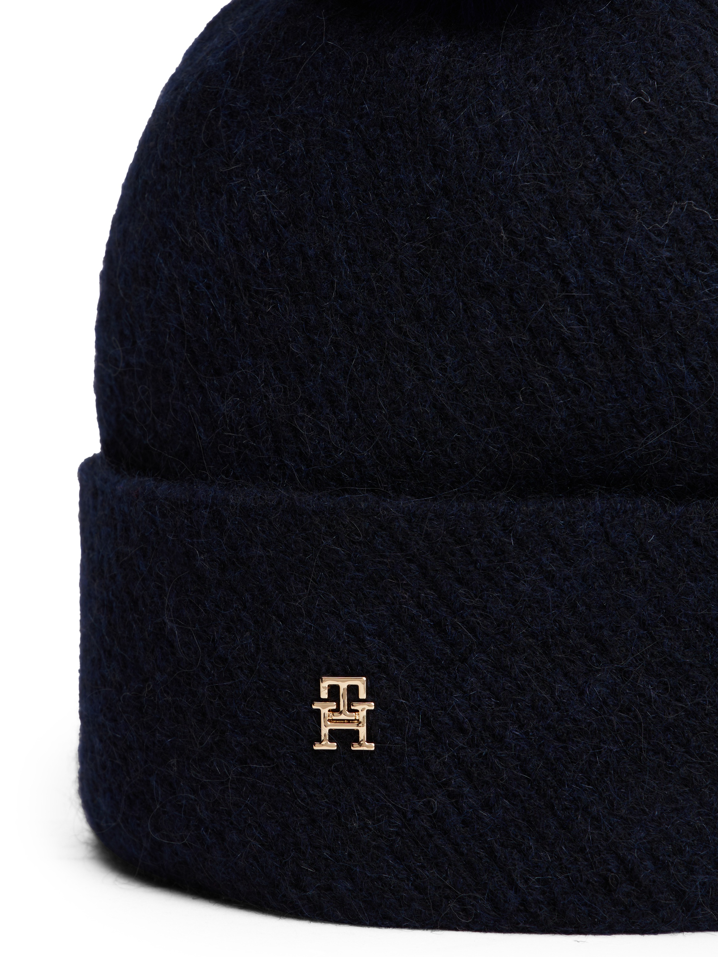 Thumbnail - Tommy Hilfiger Bommelmütze "POM POM BEANIE" Regular fit mit Bommel