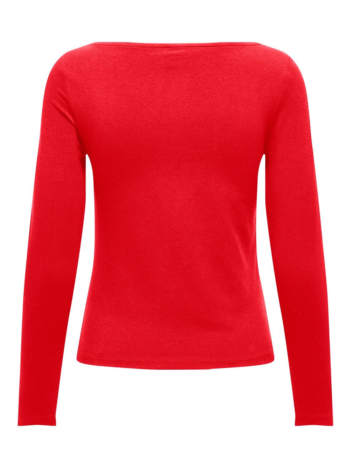 ONLY Langarmshirt »ONLLIVE LOVE LIFE LS BOATNECK JRS NOOS«
