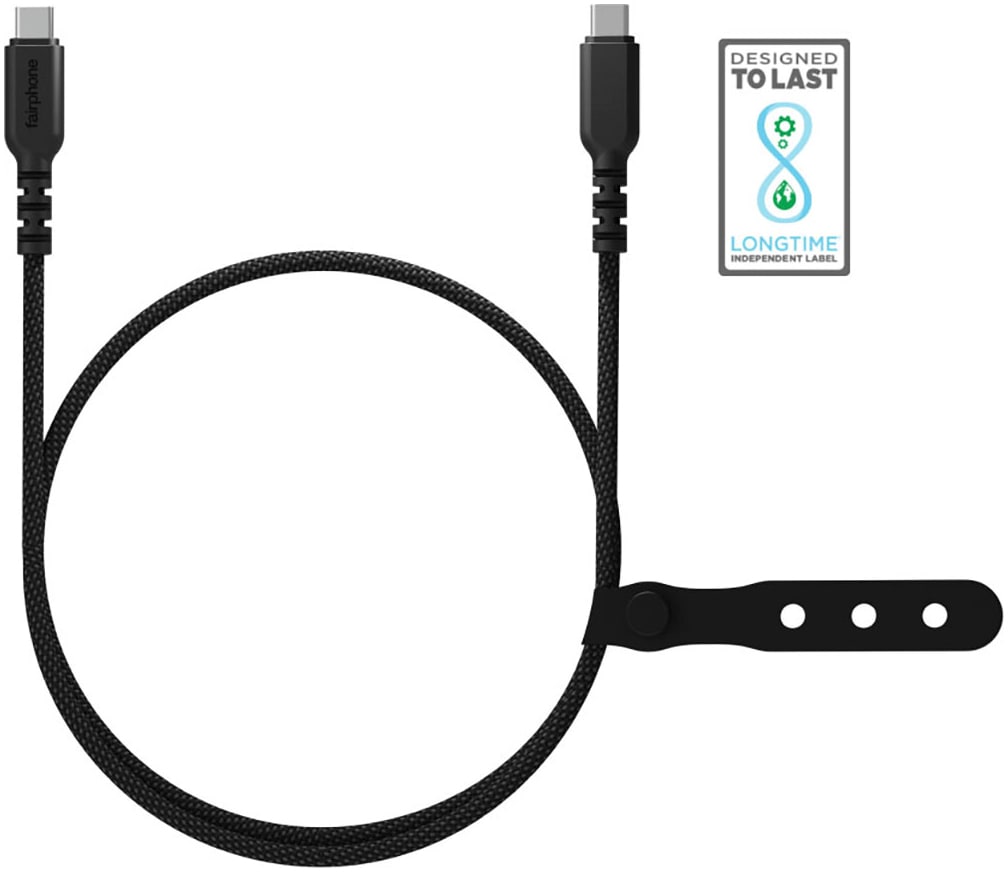 Fairphone Smartphone-Kabel »USB-C 3.2 Long Life Lade- und Datenkabel (20 Gb/s) 1 m«, USB Typ C, USB-C, 100 cm