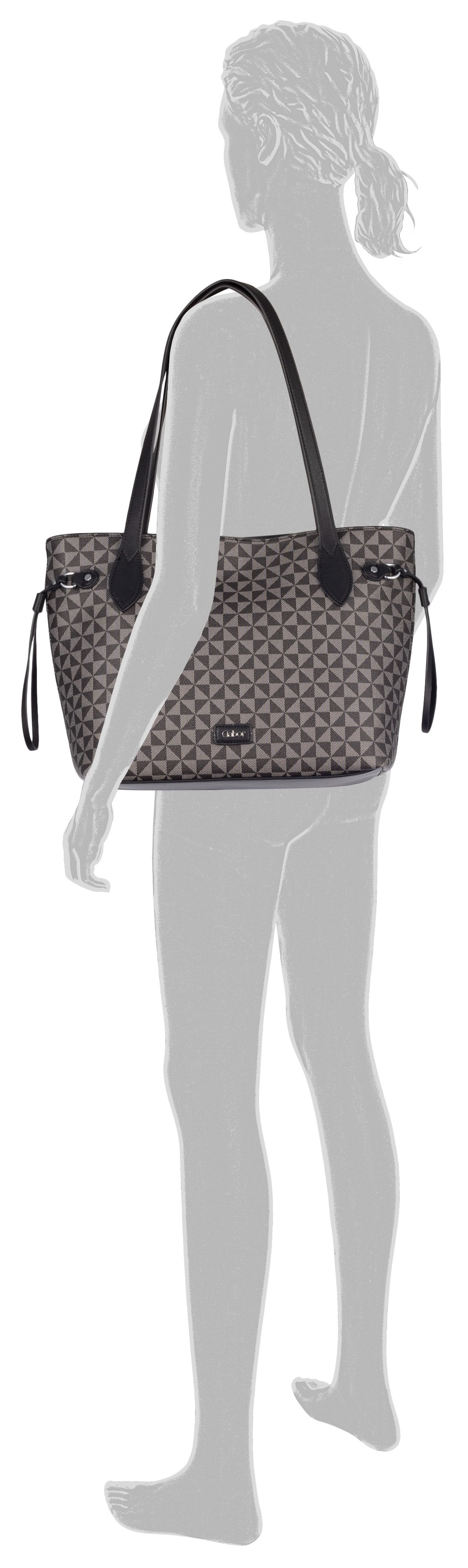 Gabor Shopper "Barina" aus Lederimitat mit charakteristischem All-Over-Druc günstig online kaufen