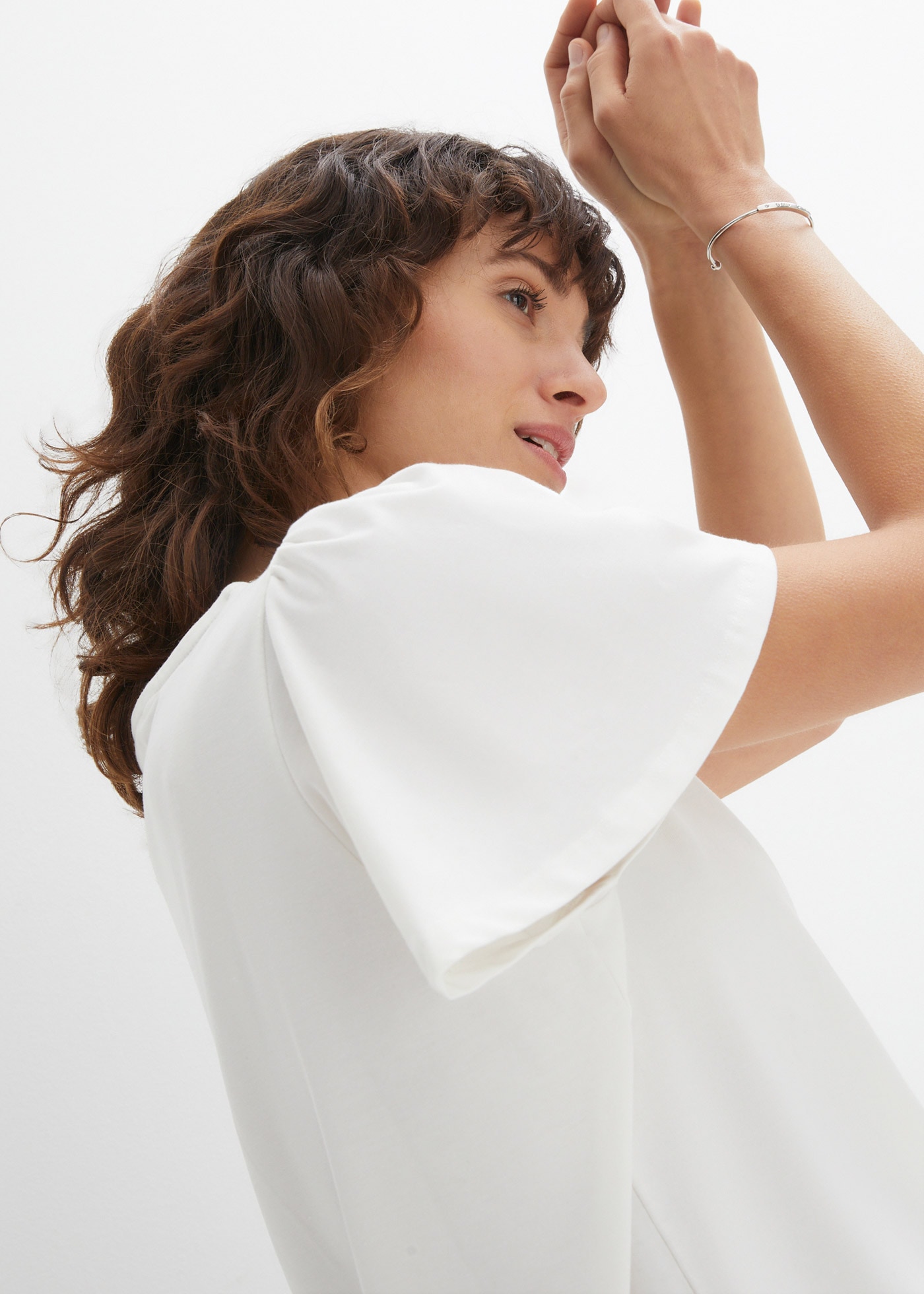 bonprix T-Shirt »Shirt mit Knopfleiste« Shirt mit Knopfleiste