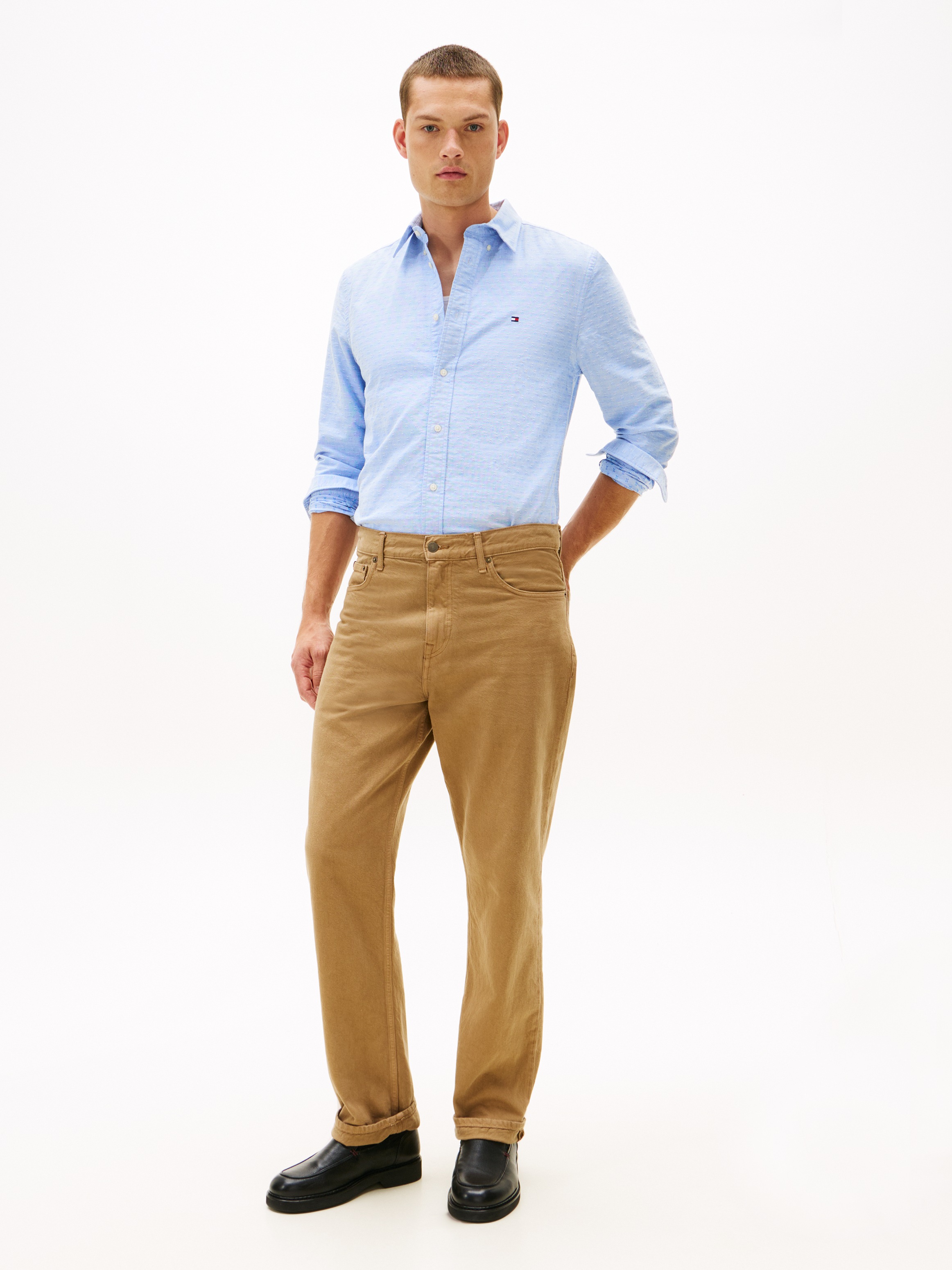 Thumbnail - Tommy Hilfiger Langarmhemd "OXFORD DOBBY" Button-down-Kragen, regular fit, Businesshemd