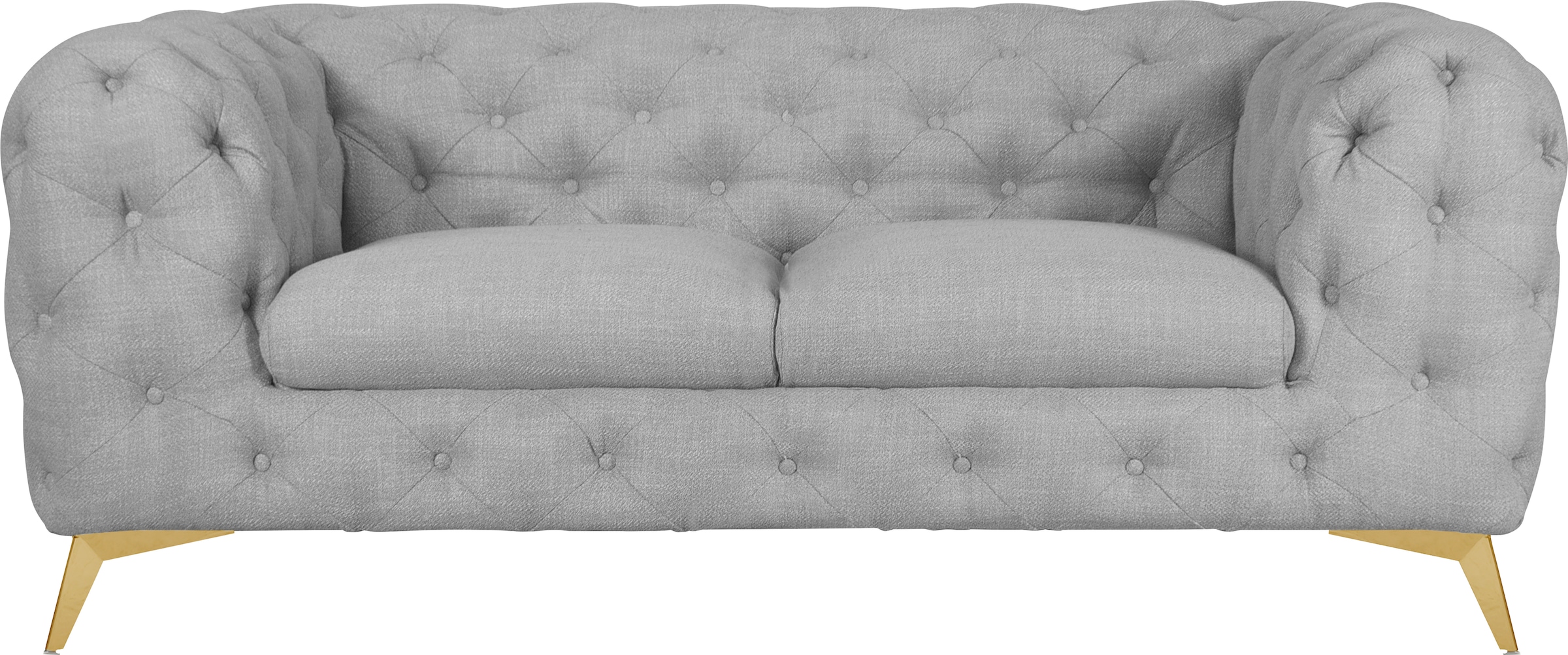 Leonique Chesterfield-Sofa "Glynis", aufwändige Knopfheftung, moderne Chesterfield Optik, Fußfarbe wählbar