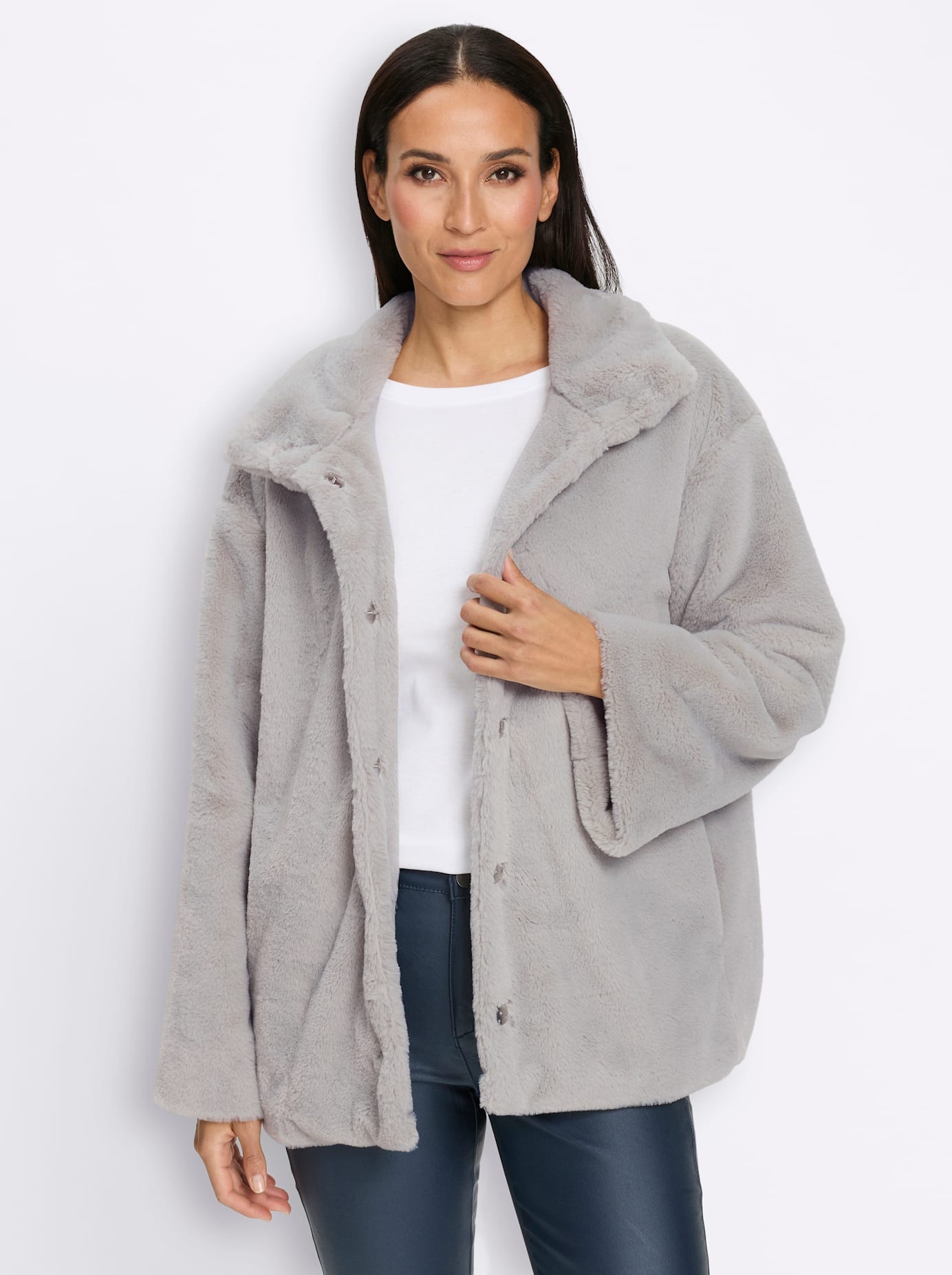 heine Fellimitatjacke ohne Kapuze