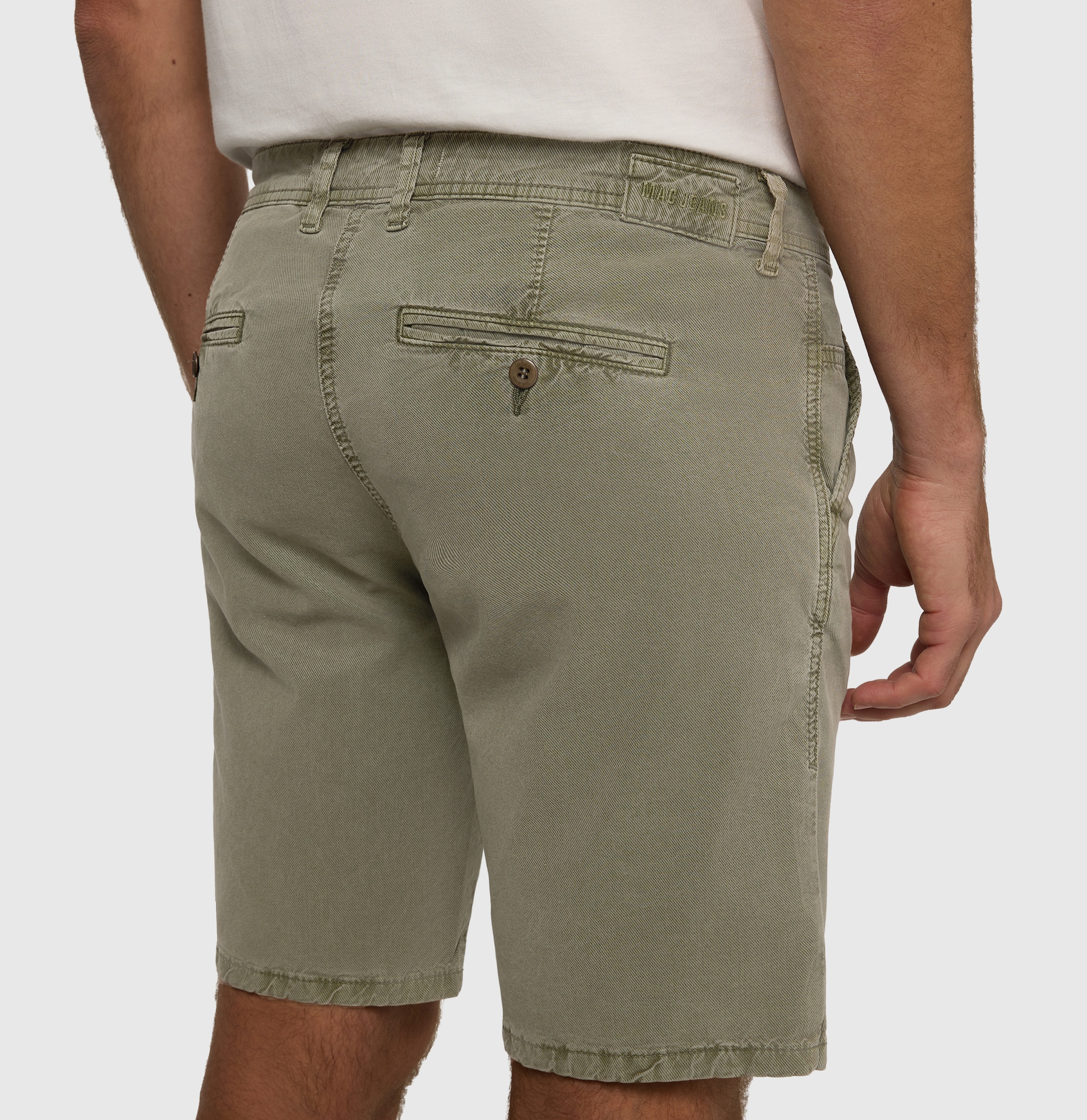 MAC Bermudas »Liam Bermuda«  in gewaschener Optik, Twillqualität