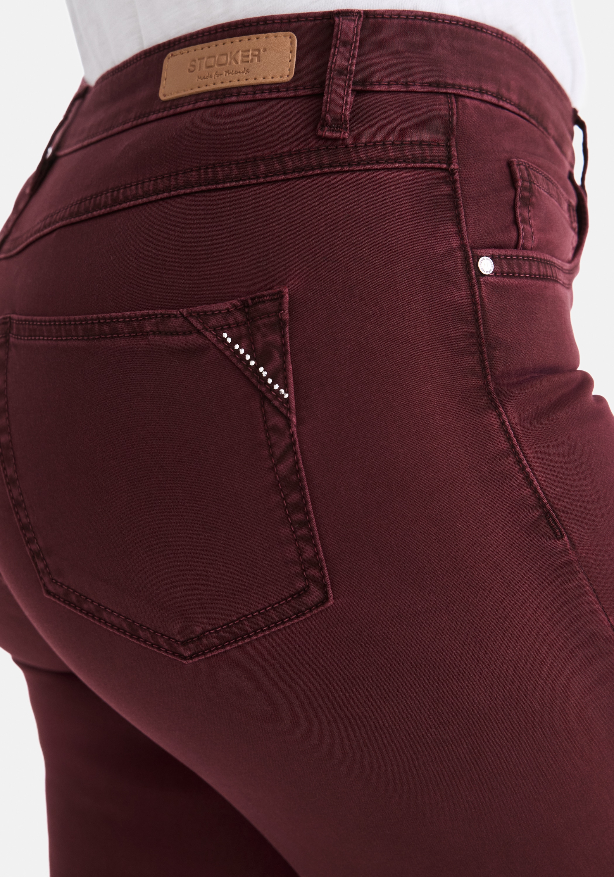 STOOKER WOMEN 5-Pocket-Jeans »Nizza Denim Basic Tapered Fit«, Tapered Fit Casual Clean Wash Denim Jeans für Damen