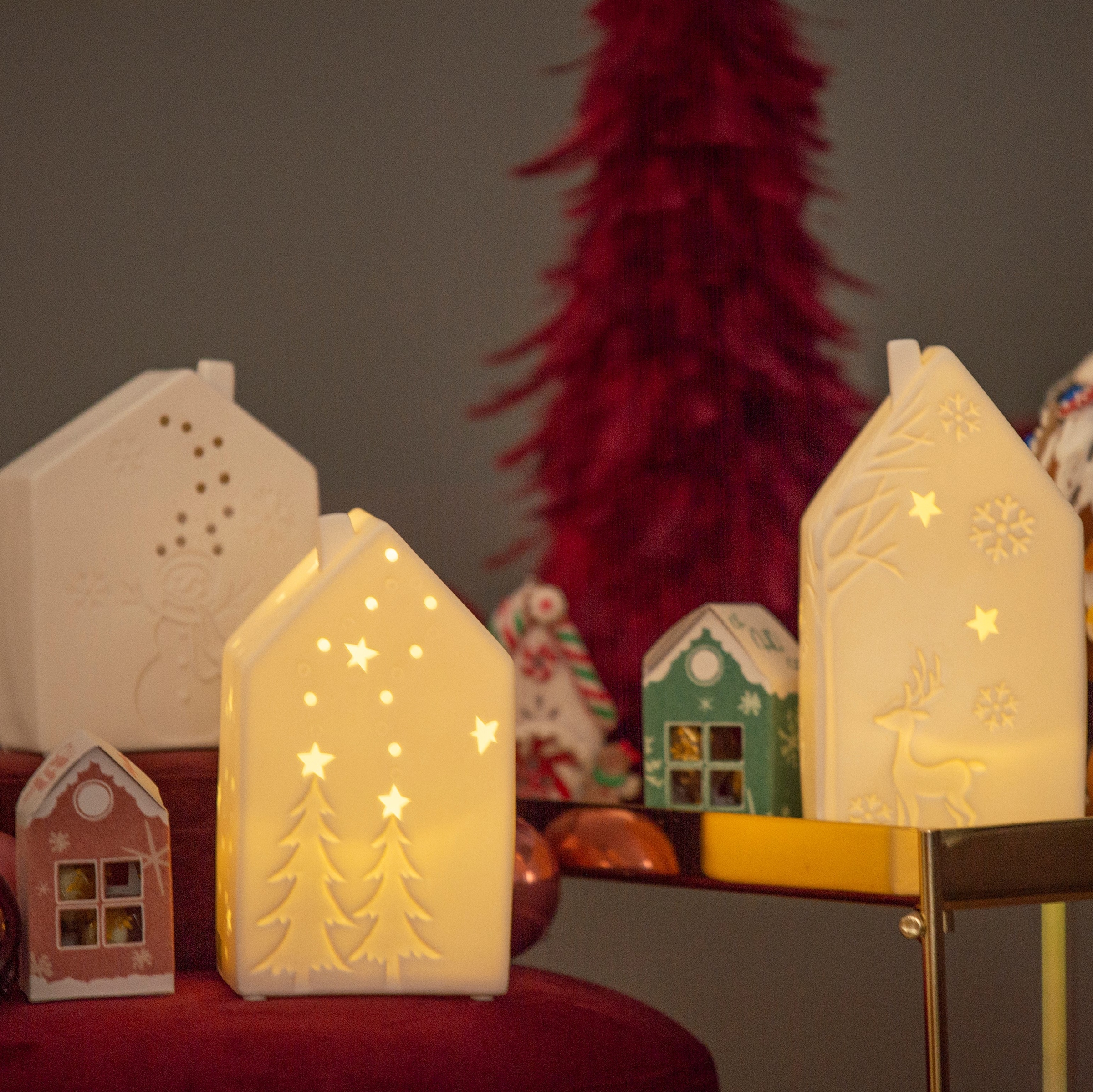 VALENTINO Wohnideen LED mit Schneemannmotiv »Motiva«, Porzellan, Dekoobjekt bestellen aus BAUR 