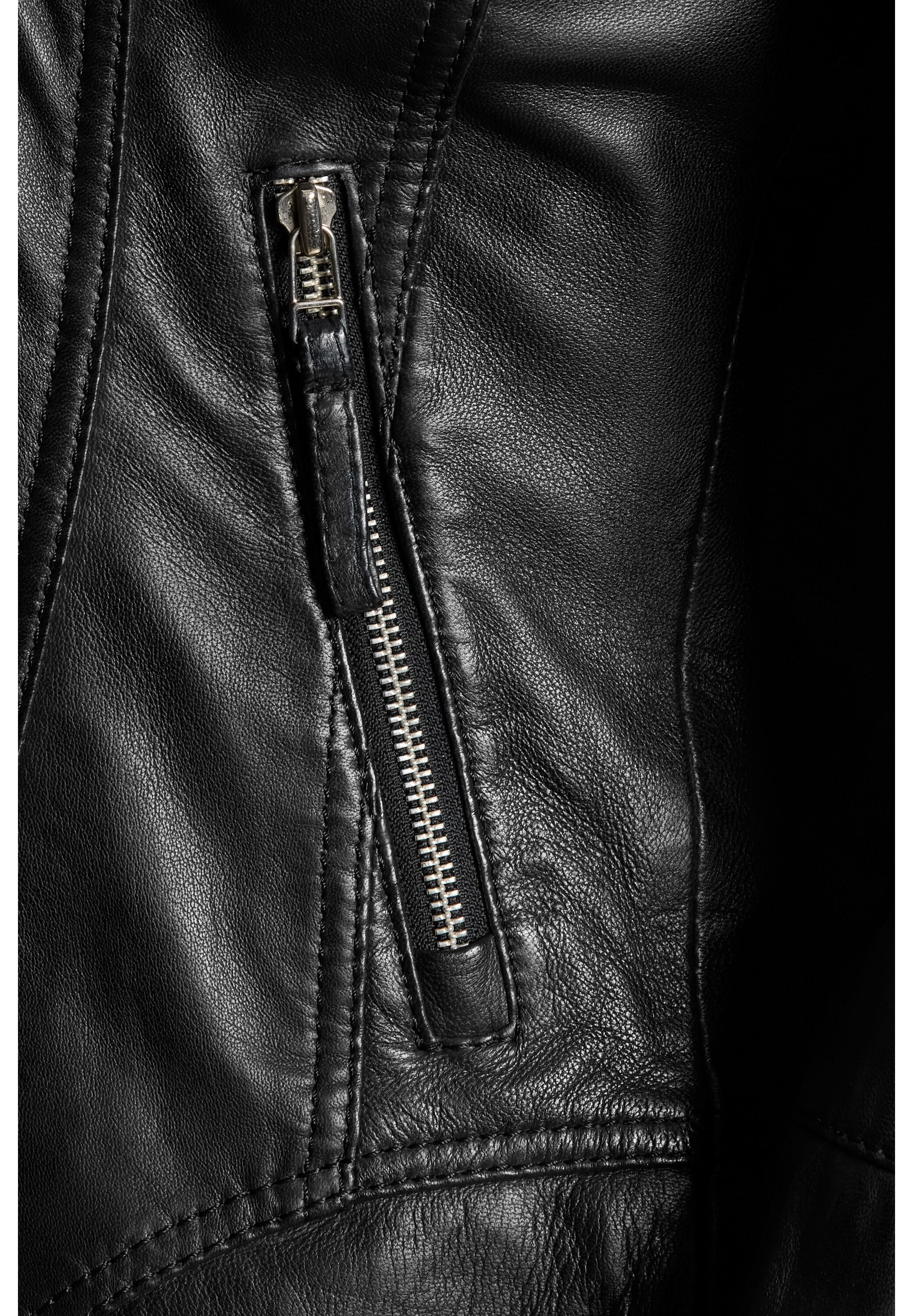 bugatti Lederjacke »bugatti Lederjacke« ohne Kapuze aus hochwertigem Leder