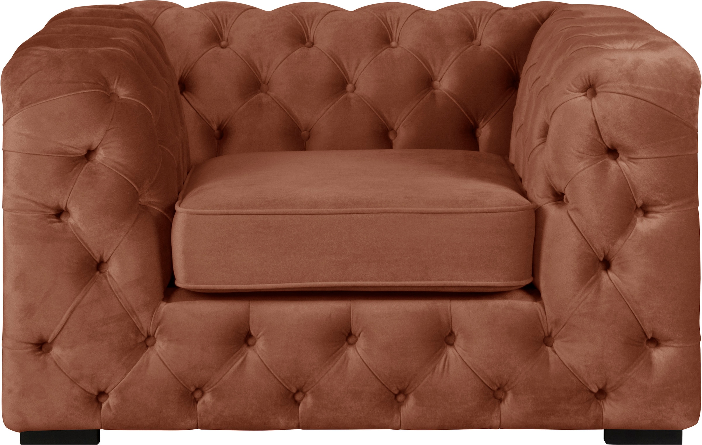 Chesterfield-Sessel »Kalina Sessel«, mit klassischer Chesterfield-Knopfheftung, sehr...