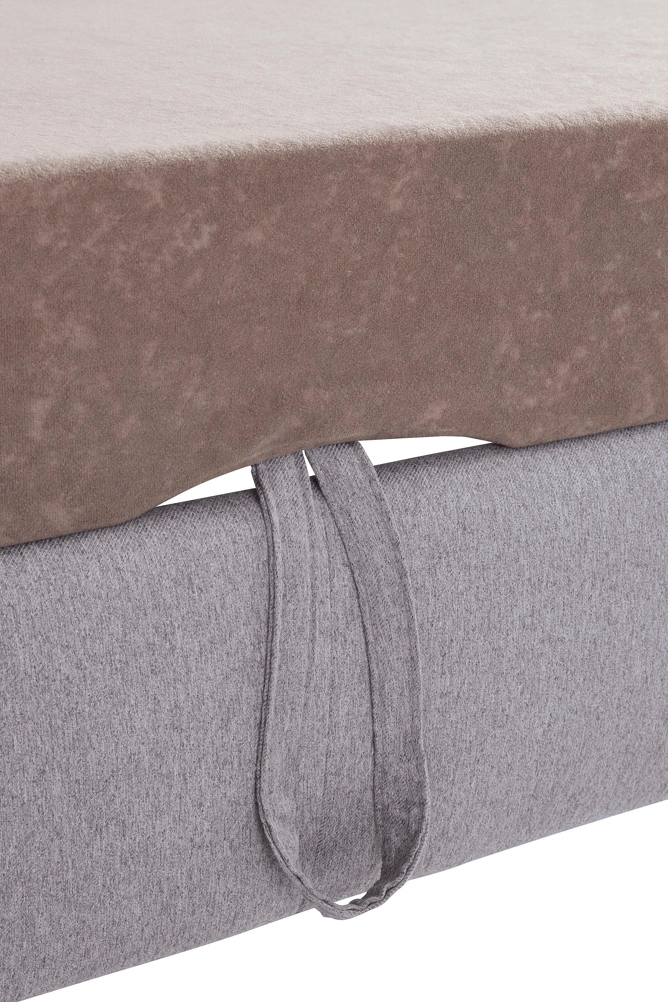 exxpo - sofa fashion Ecksofa »Fiji, L-Form«, mit Kopf- bzw. Rückenverstellung, wahlweise mit Bettfunktion